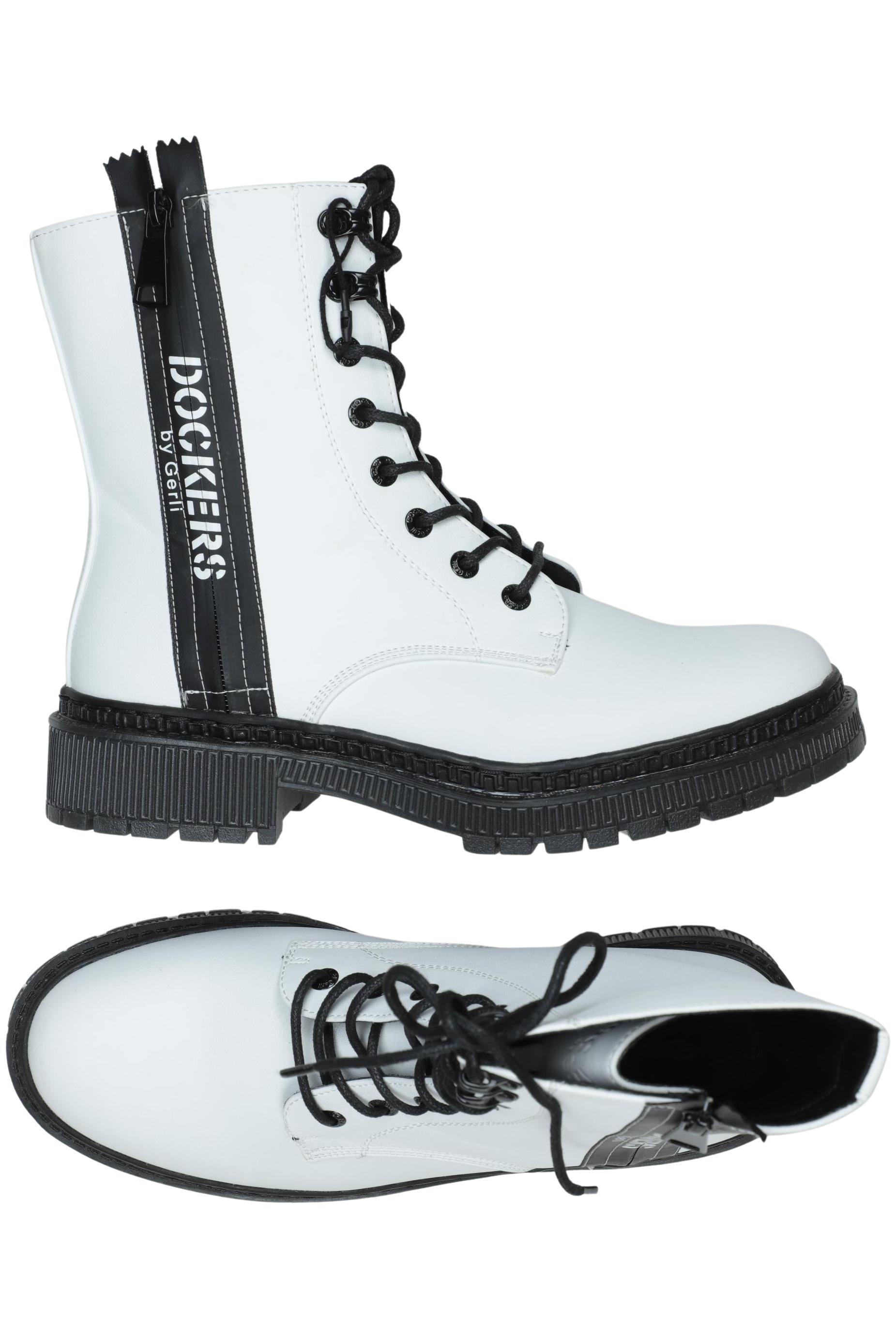 

Dockers by Gerli Damen Stiefelette, weiß, Gr. 39