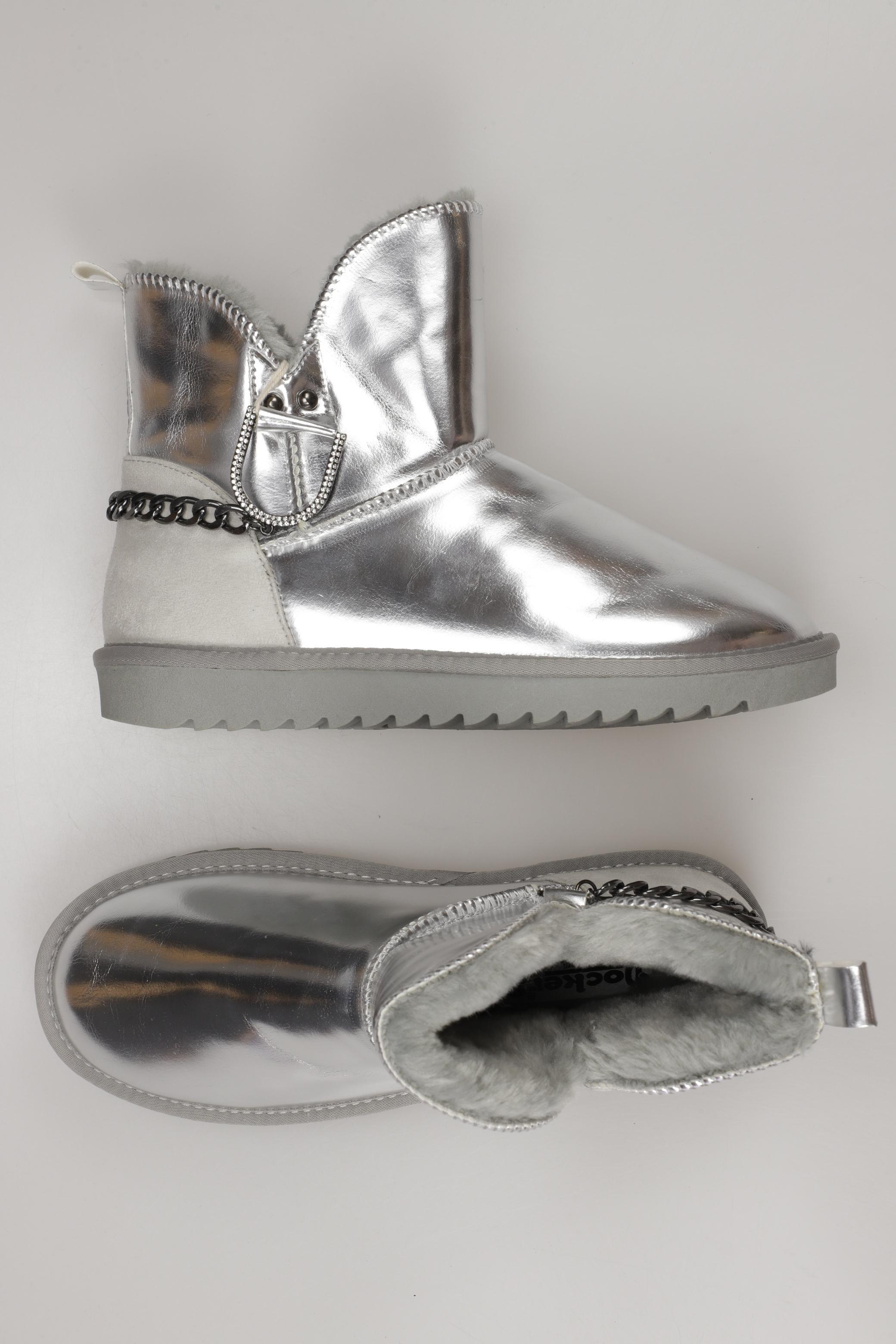 

Dockers by Gerli Damen Stiefelette, silber, Gr. 40