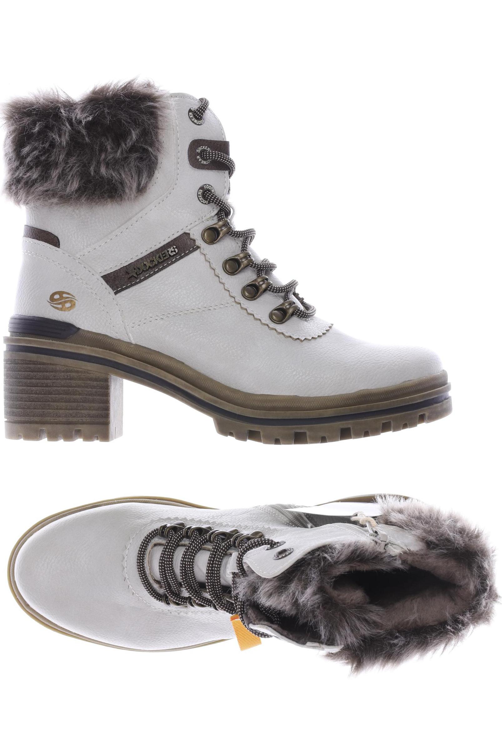 

Dockers by Gerli Damen Stiefelette, weiß, Gr. 38
