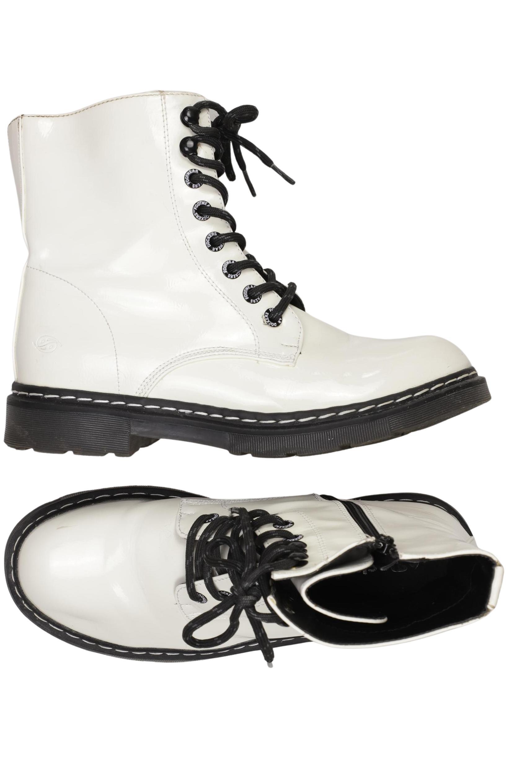 

Dockers by Gerli Damen Stiefelette, weiß, Gr. 39