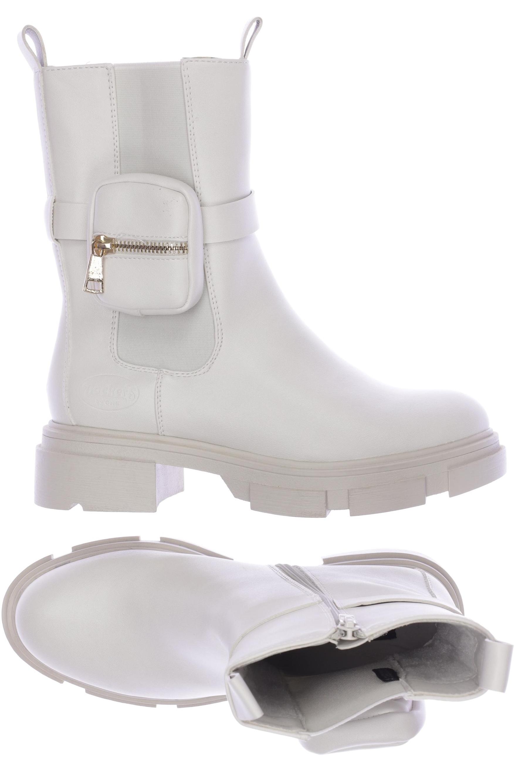 

Dockers by Gerli Damen Stiefelette, weiß, Gr. 38