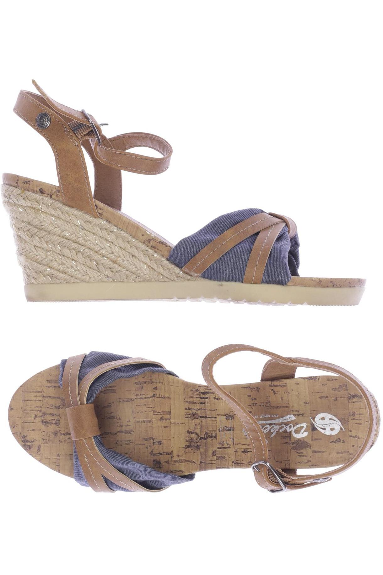 

Dockers by Gerli Damen Sandale, blau, Gr. 37