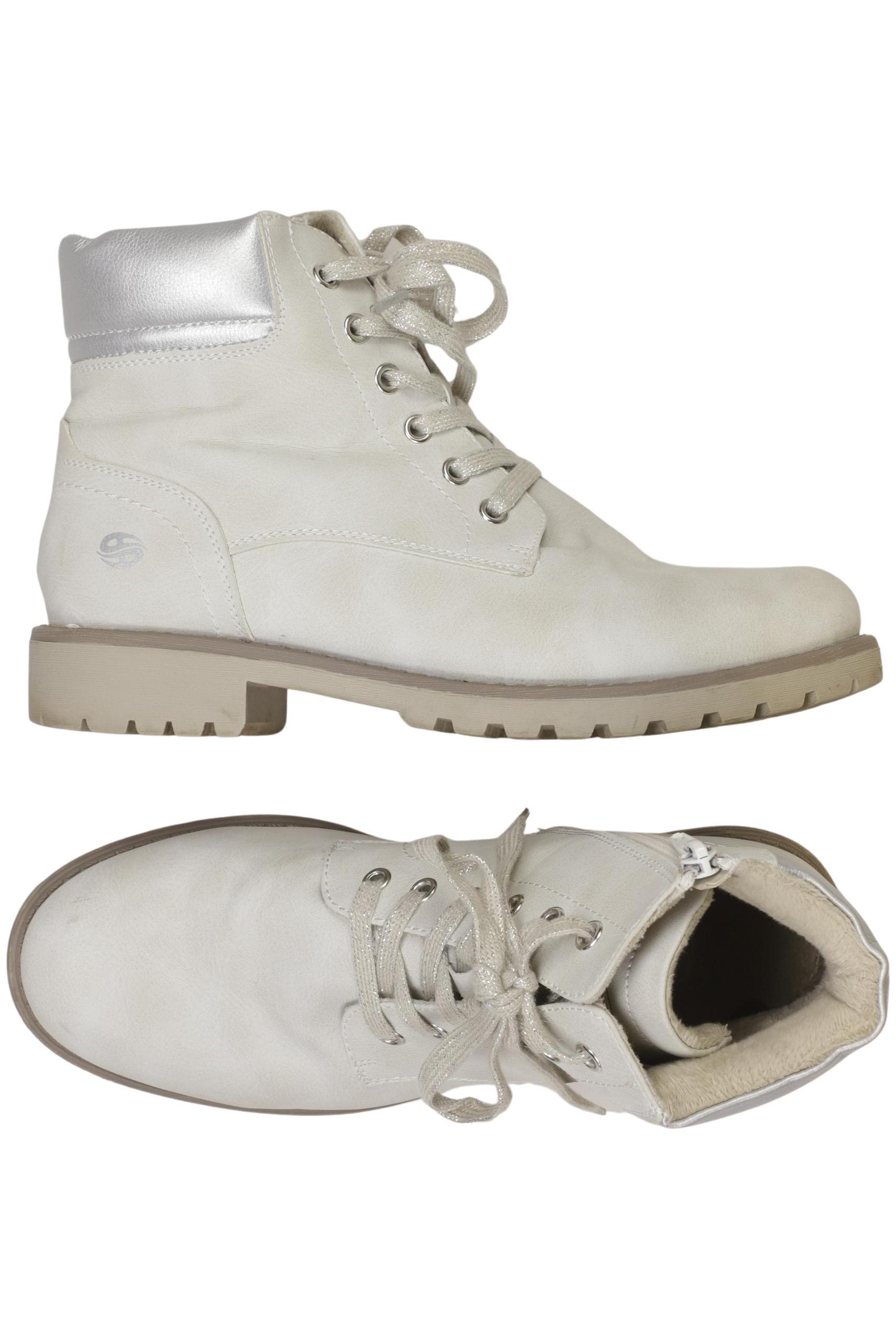 

Dockers by Gerli Damen Stiefelette, weiß, Gr. 39