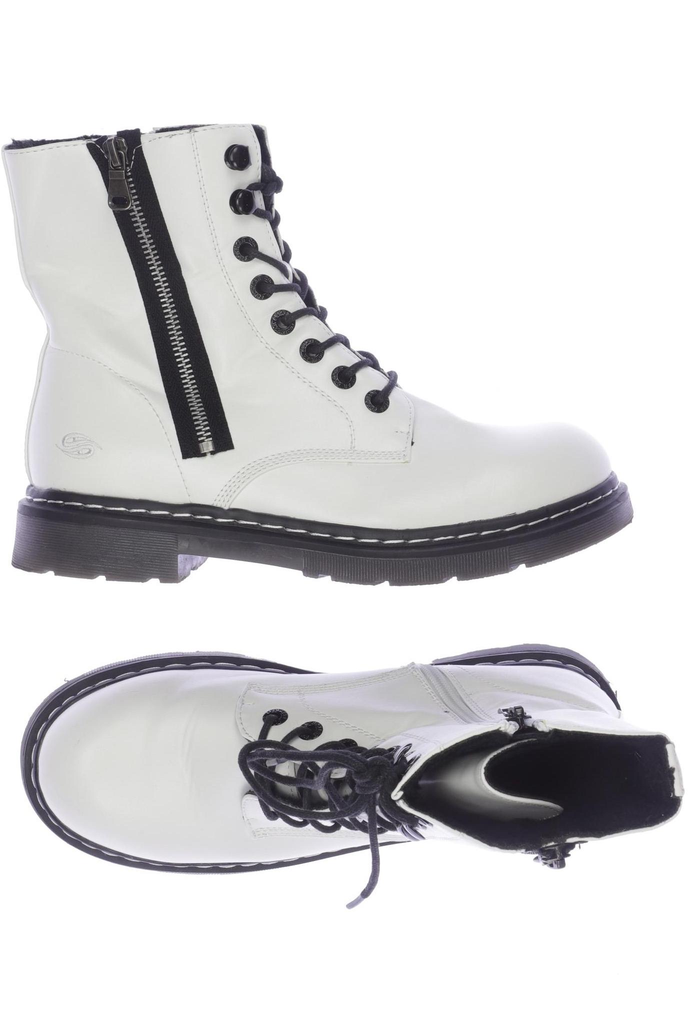 

Dockers by Gerli Damen Stiefelette, weiß, Gr. 39