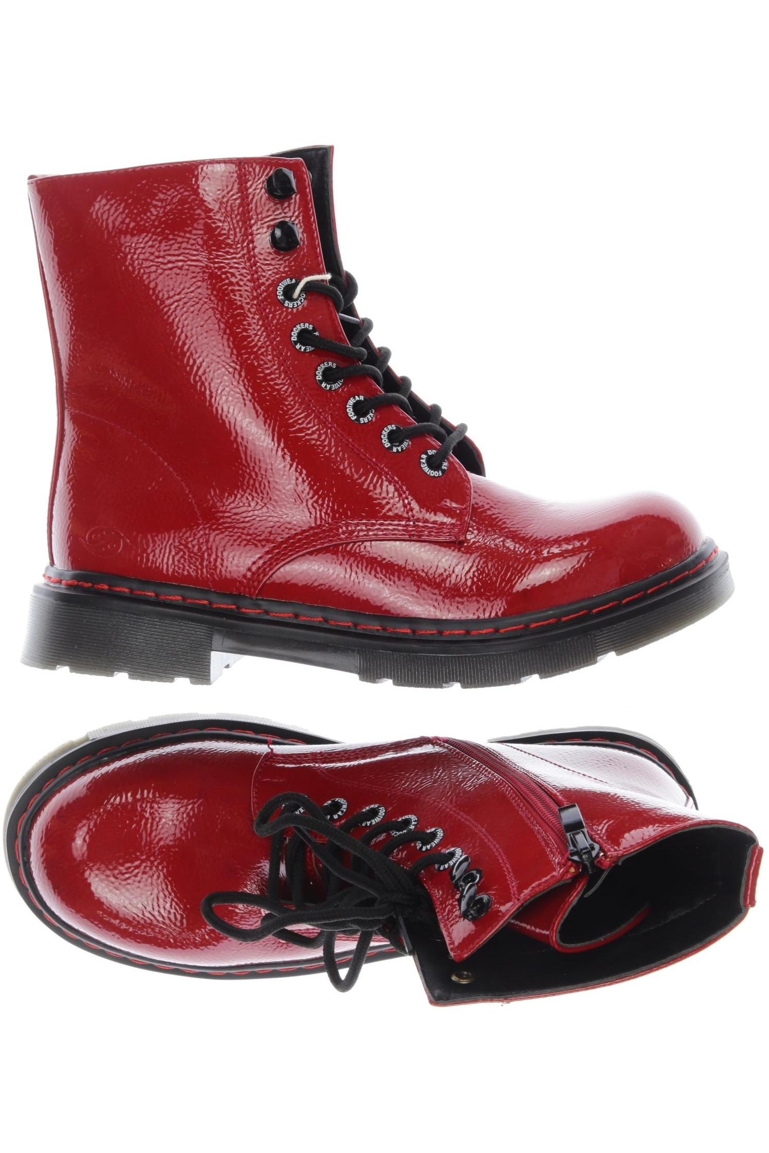 

Dockers by Gerli Damen Stiefelette, rot, Gr. 38