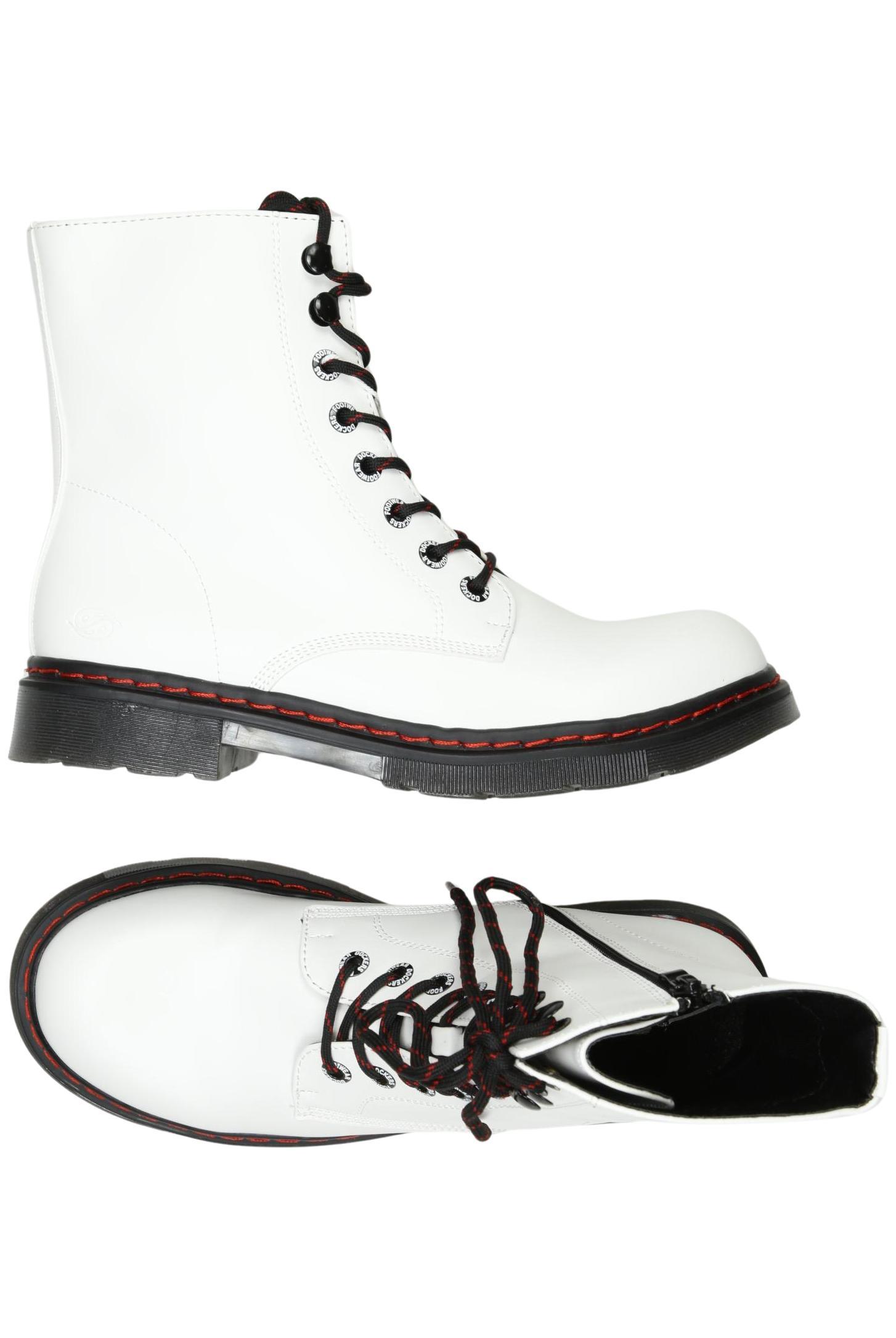 

Dockers by Gerli Damen Stiefelette, weiß, Gr. 40