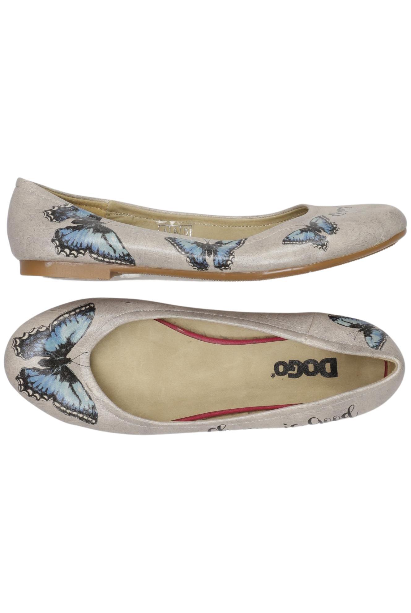 

Dogo Damen Ballerinas, grau, Gr. 38