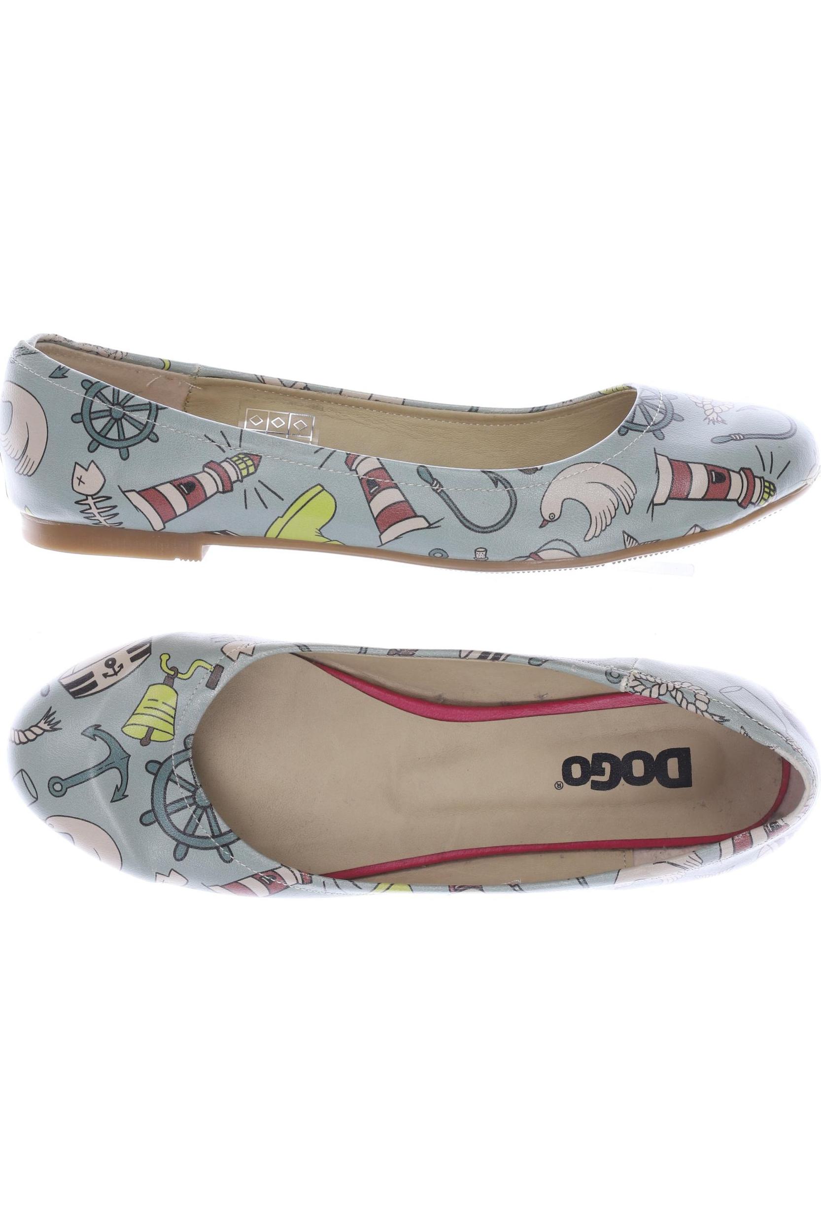 

Dogo Damen Ballerinas, türkis, Gr. 38