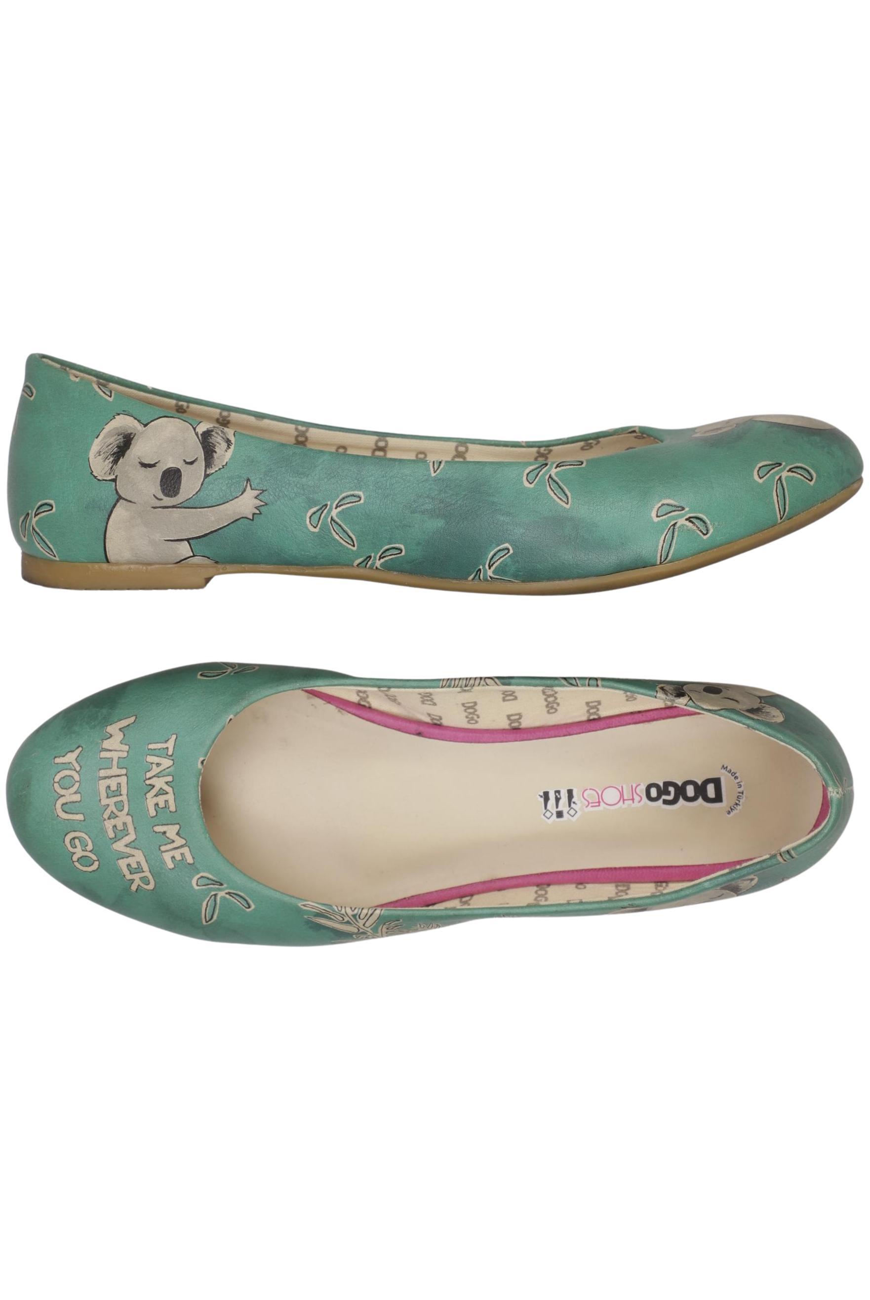 

Dogo Damen Ballerinas, grün, Gr. 39