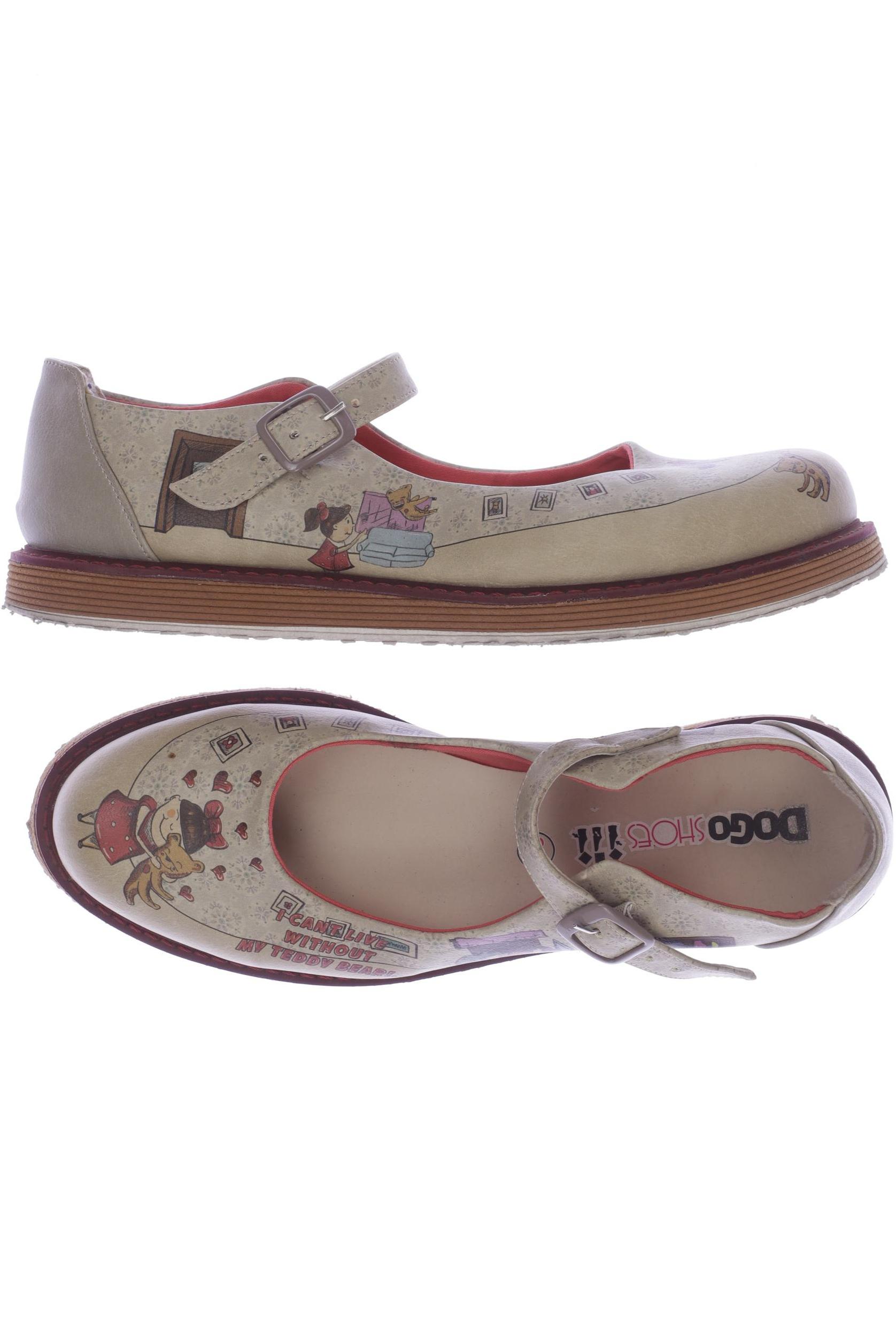

Dogo Damen Halbschuh, beige, Gr. 38