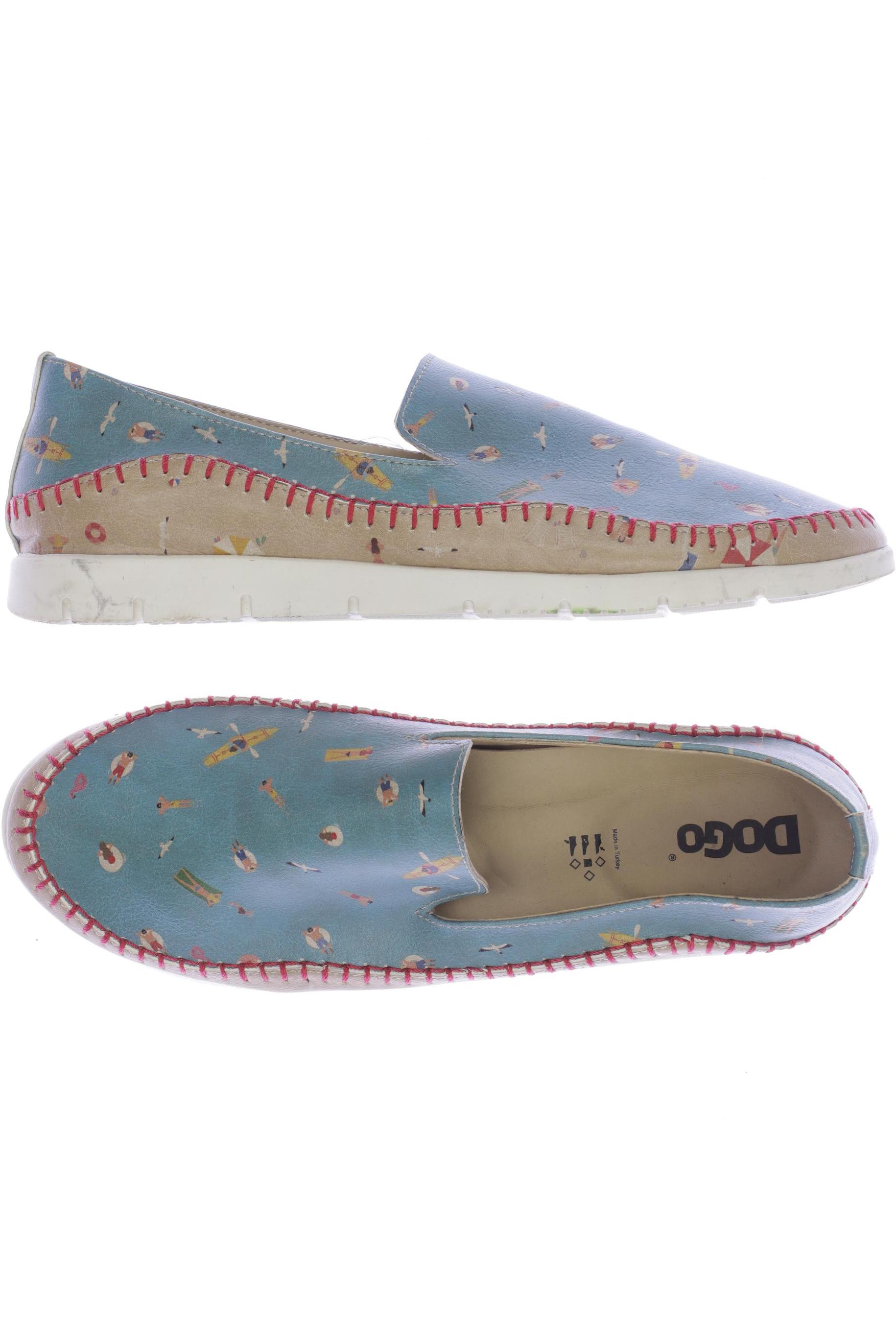 

Dogo Damen Halbschuh, blau, Gr. 37