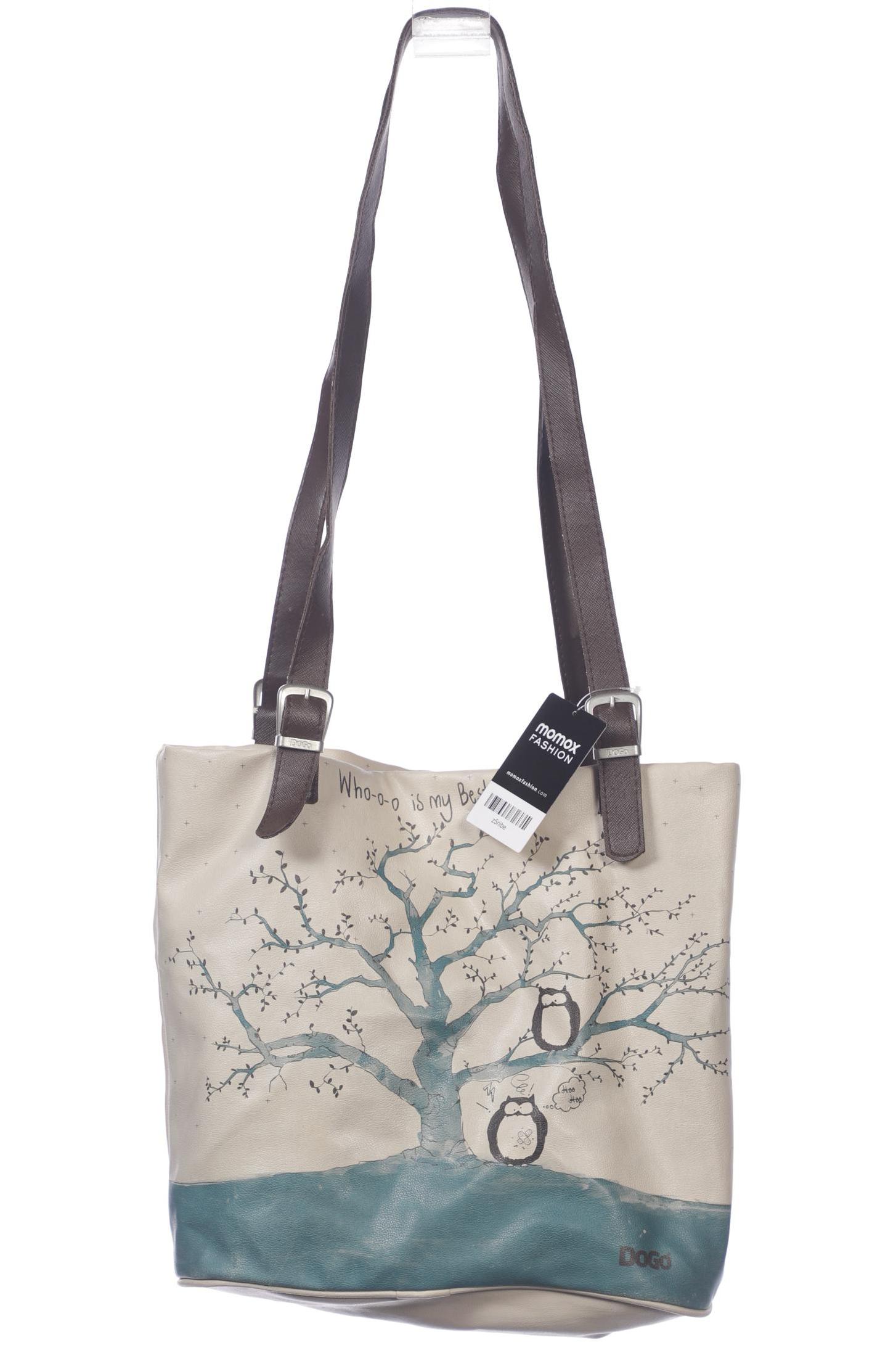 

Dogo Damen Handtasche, beige, Gr.