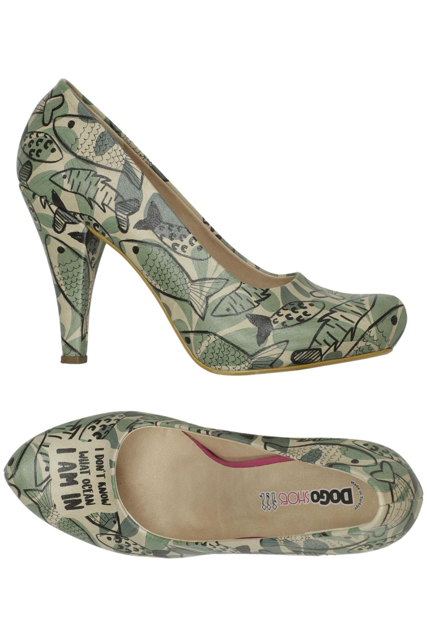 

Dogo Damen Pumps, grün, Gr. 39