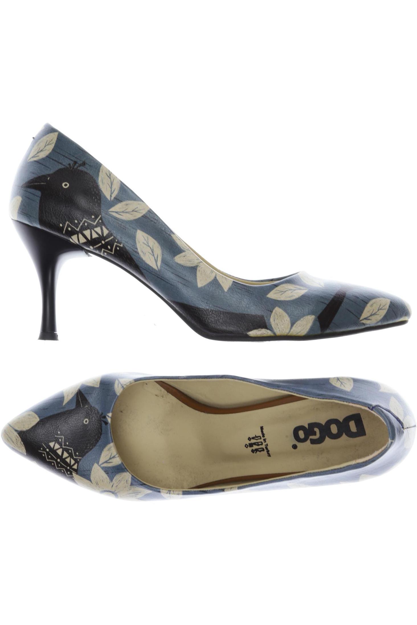 

Dogo Damen Pumps, blau, Gr. 40