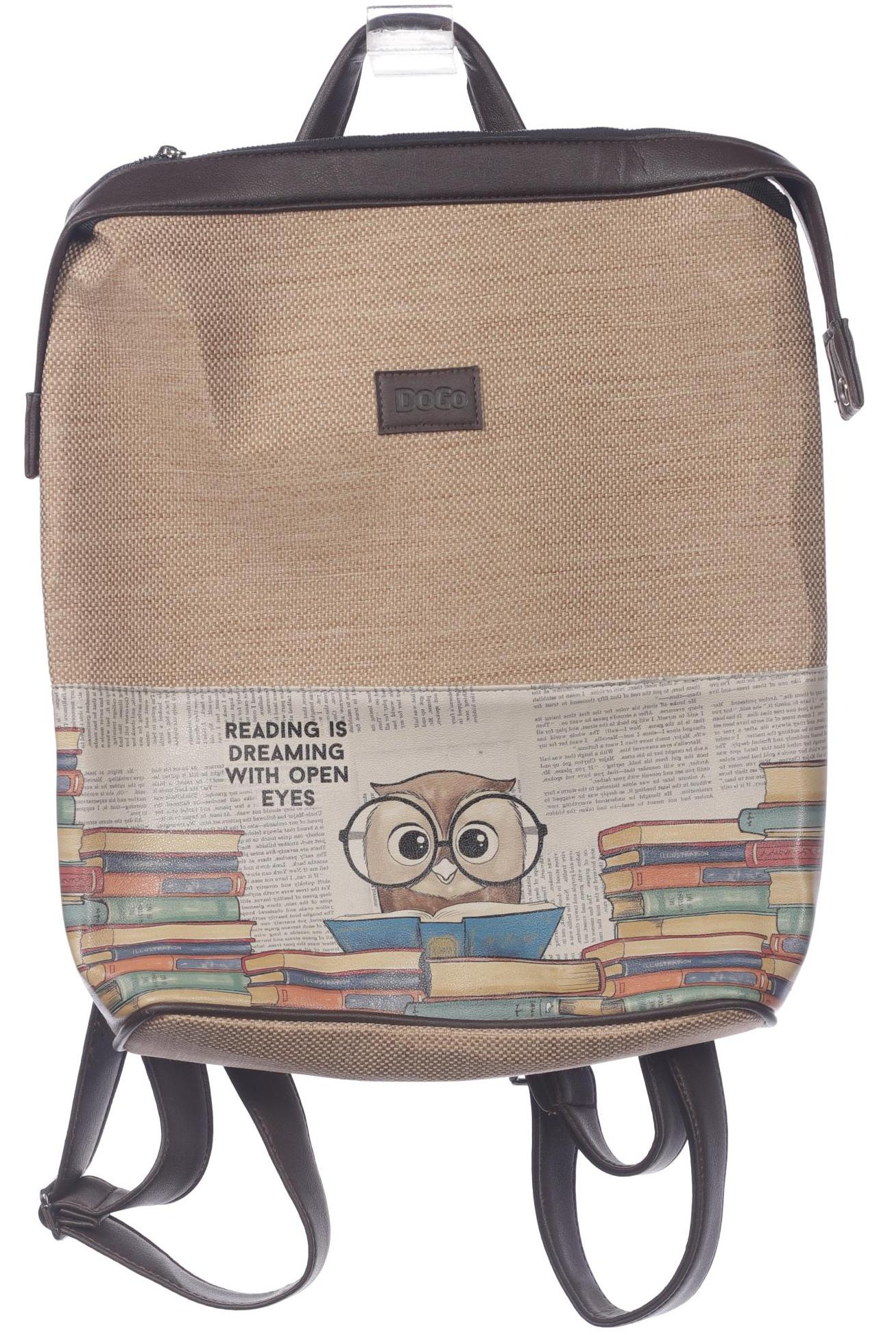 

Dogo Damen Rucksack, beige, Gr.