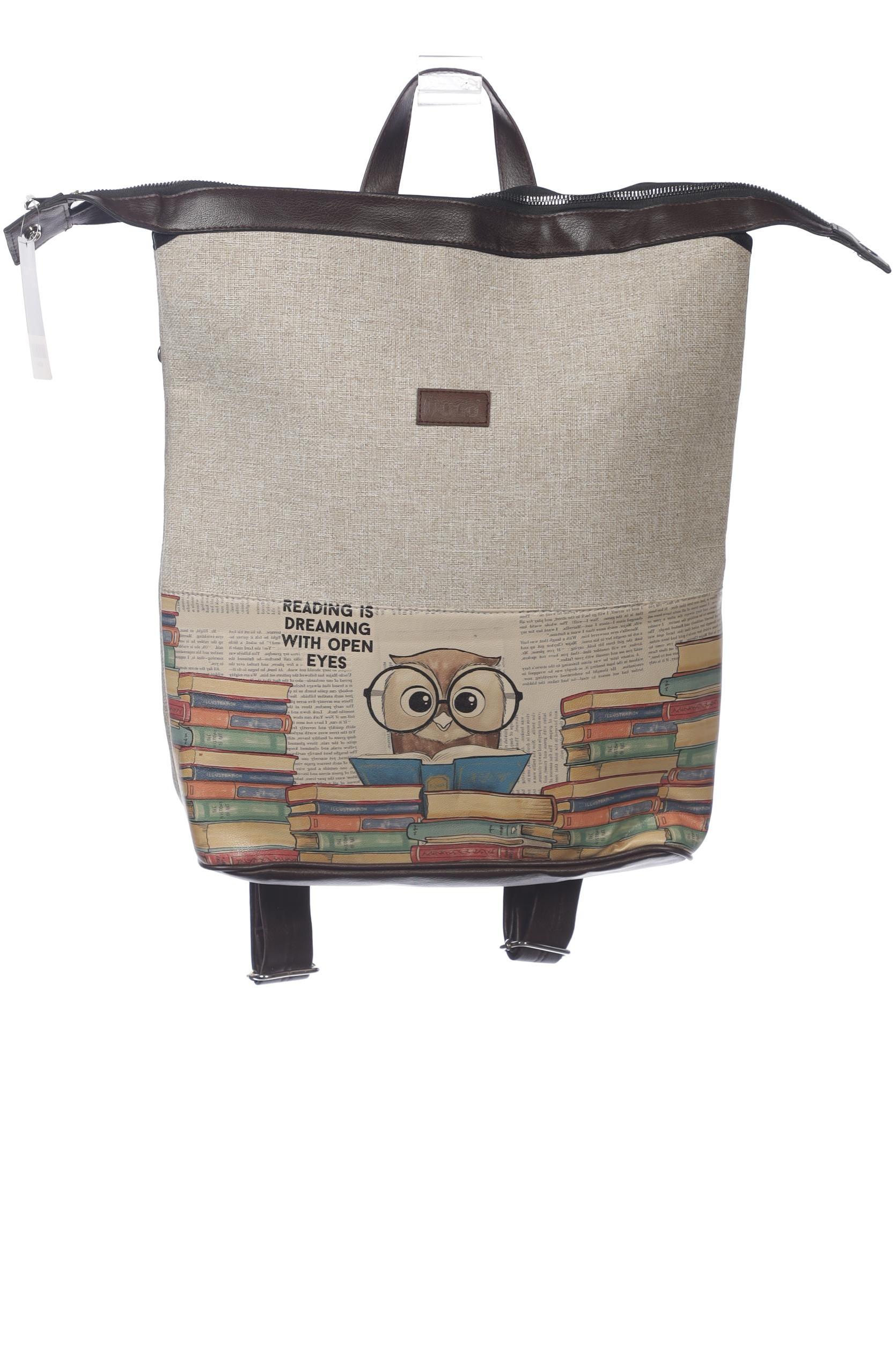 

Dogo Damen Rucksack, beige, Gr.