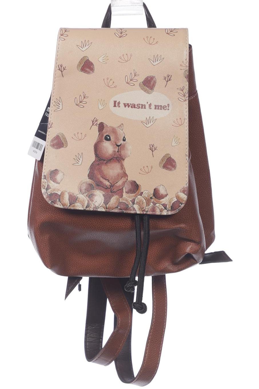 

Dogo Damen Rucksack, braun, Gr.