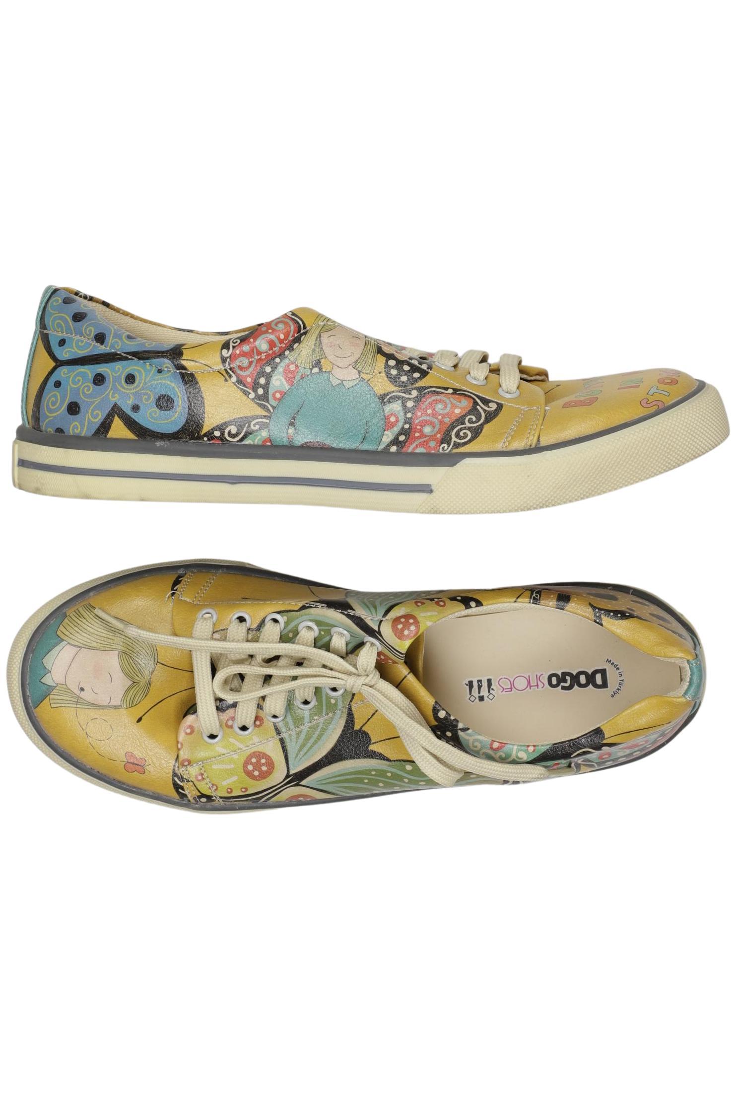

Dogo Damen Sneakers, gelb, Gr. 40