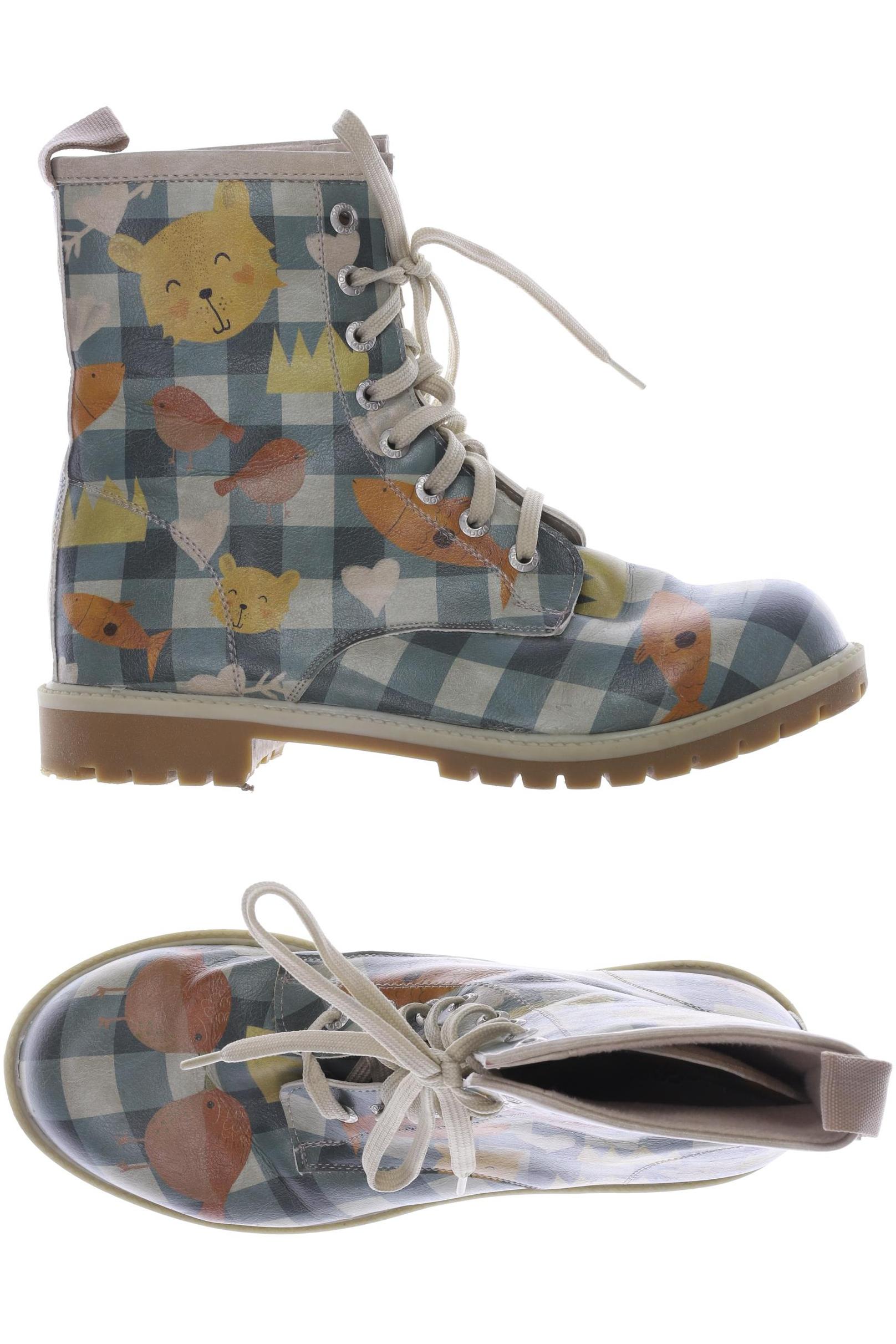 

Dogo Damen Stiefelette, türkis, Gr. 40