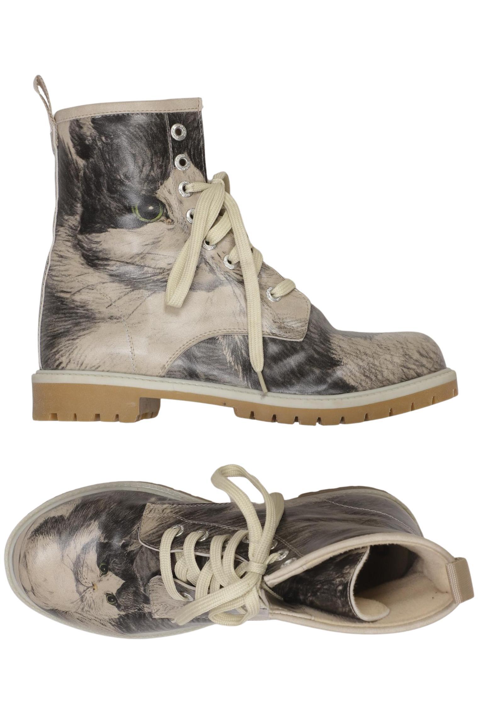 

Dogo Damen Stiefelette, beige, Gr. 38