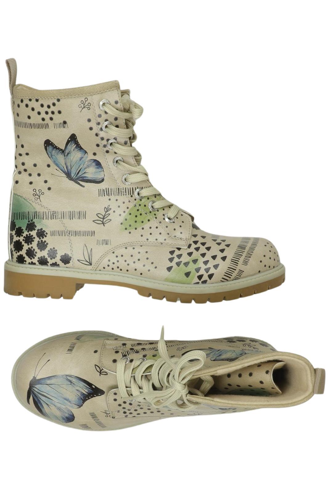 

Dogo Damen Stiefelette, beige, Gr. 39