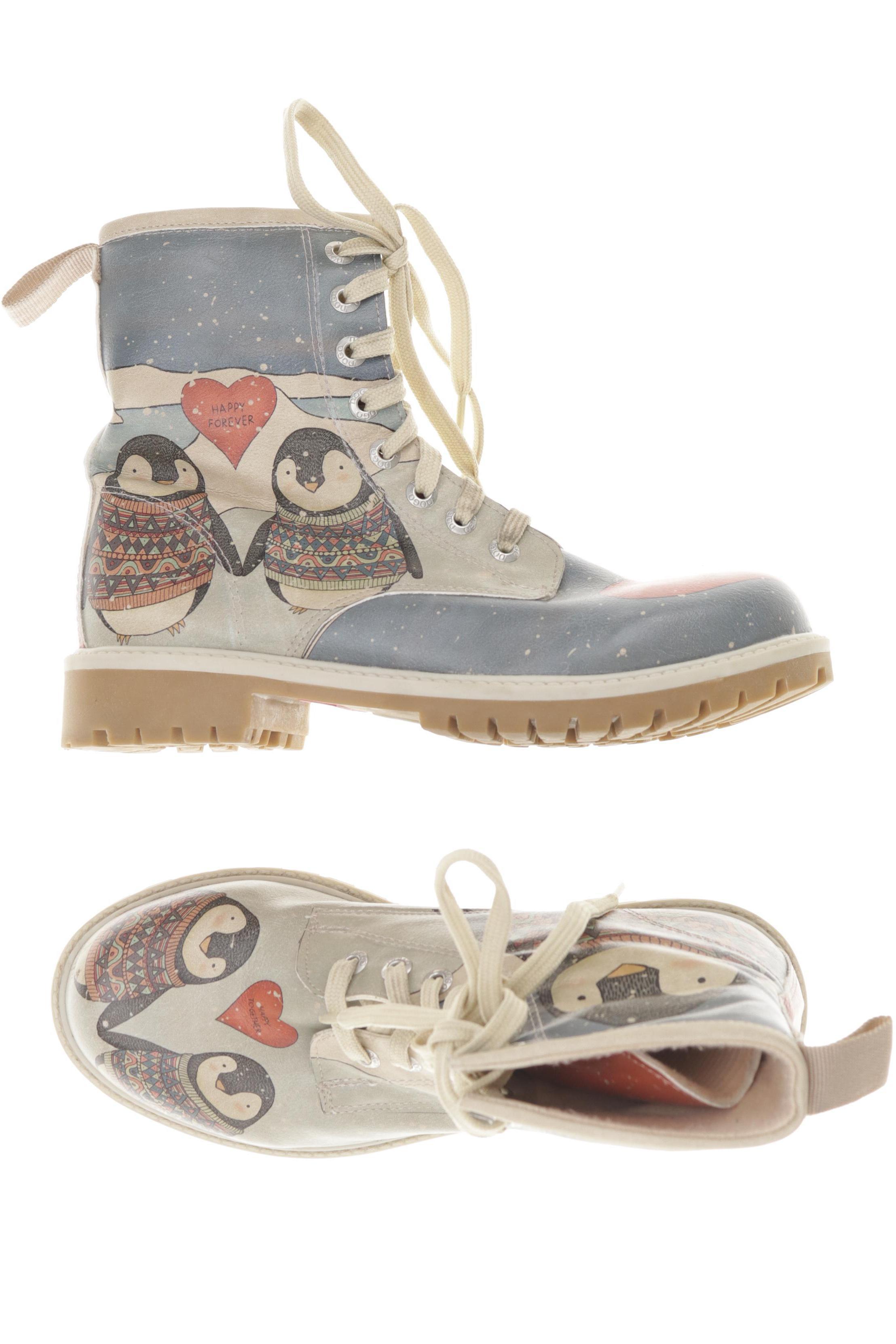 

Dogo Damen Stiefelette, grau, Gr. 36