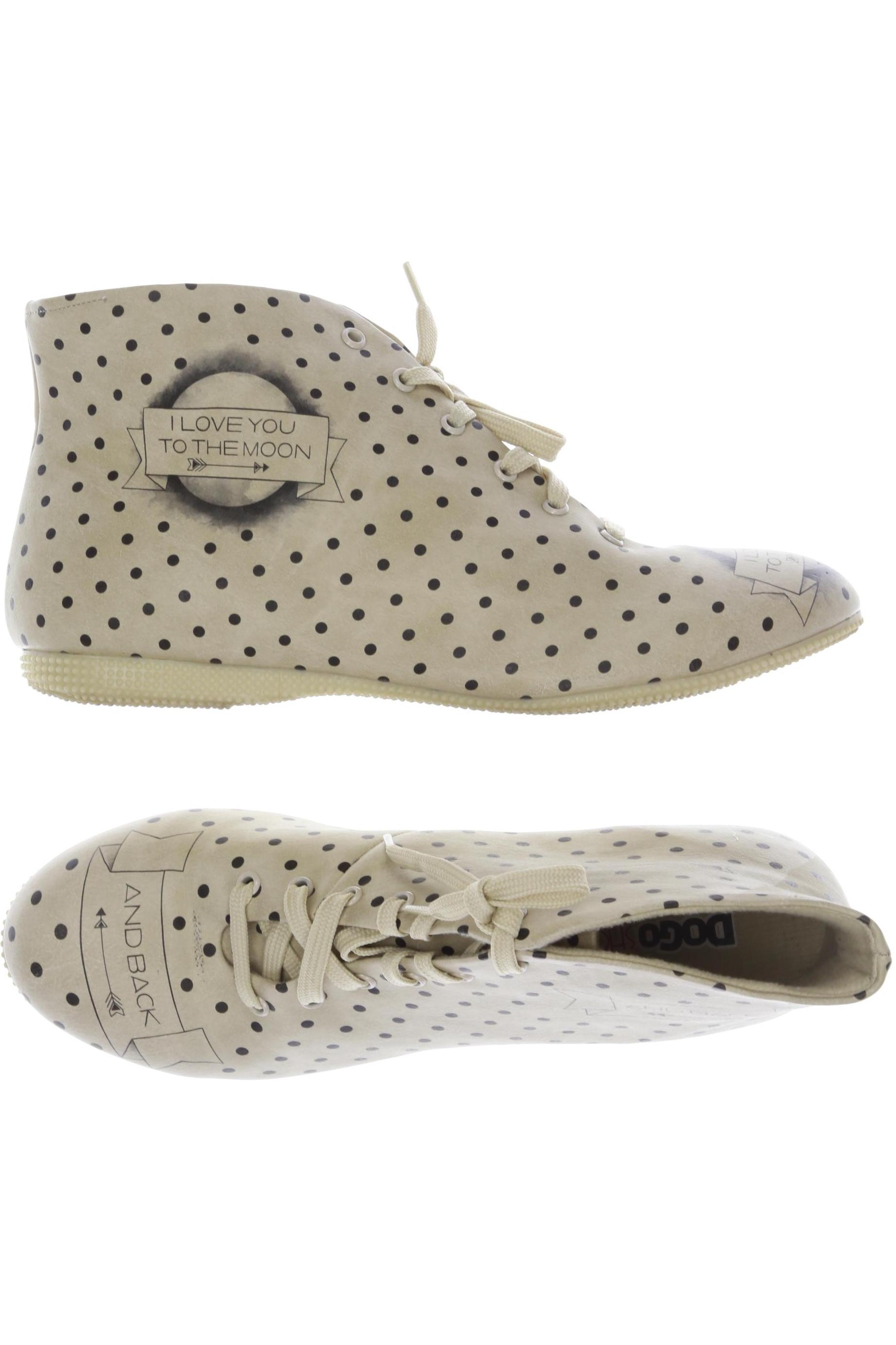 

Dogo Damen Stiefelette, beige, Gr. 40