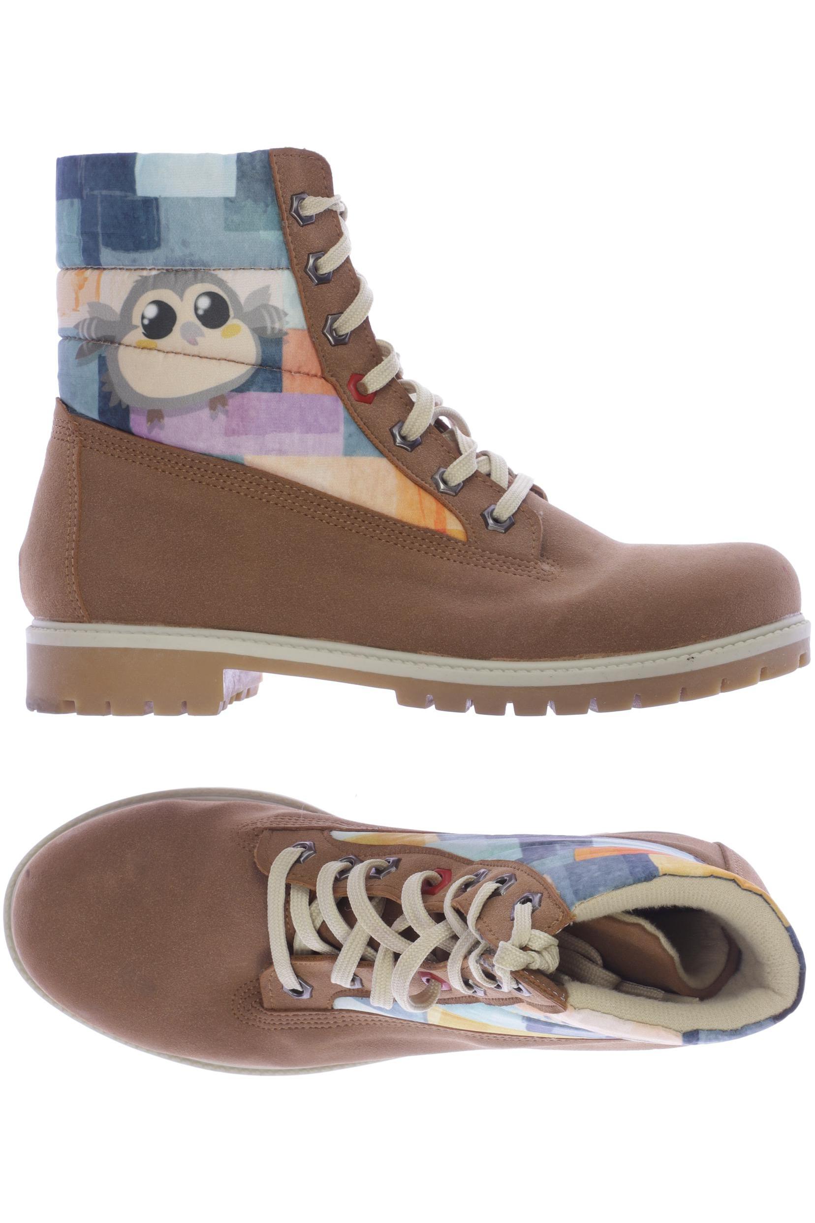 

Dogo Damen Stiefelette, braun, Gr. 39