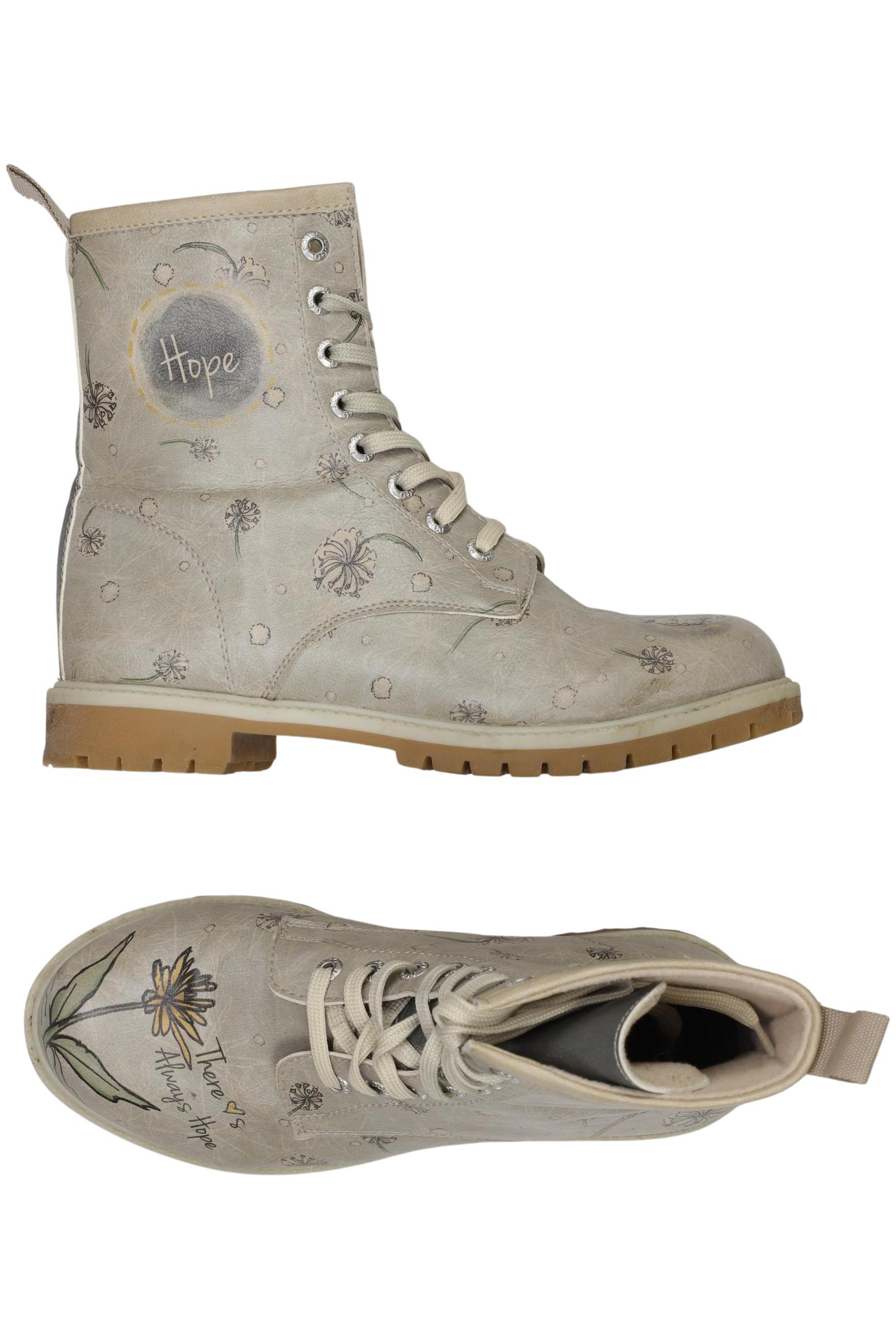 

Dogo Damen Stiefelette, cremeweiß, Gr. 39