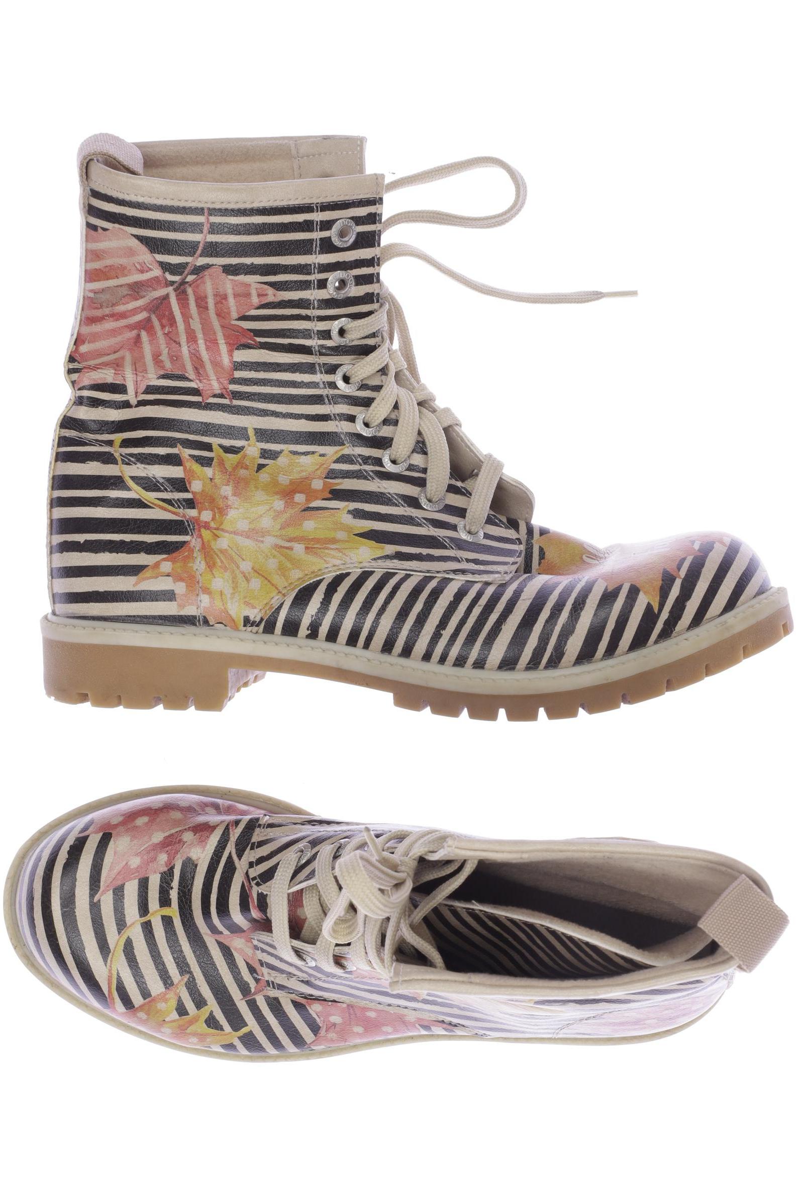 

Dogo Damen Stiefelette, beige, Gr. 40