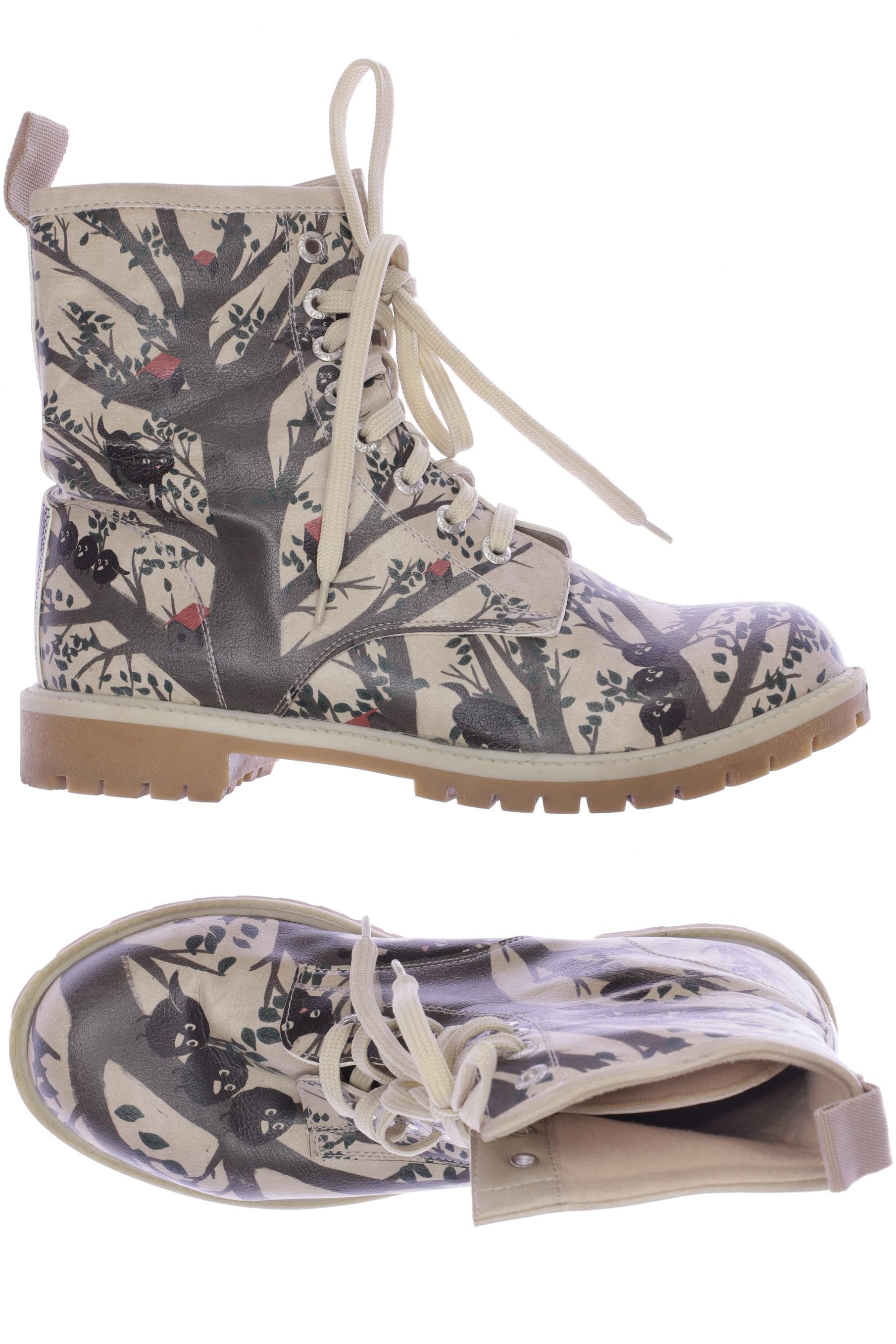 

Dogo Damen Stiefelette, cremeweiß, Gr. 38