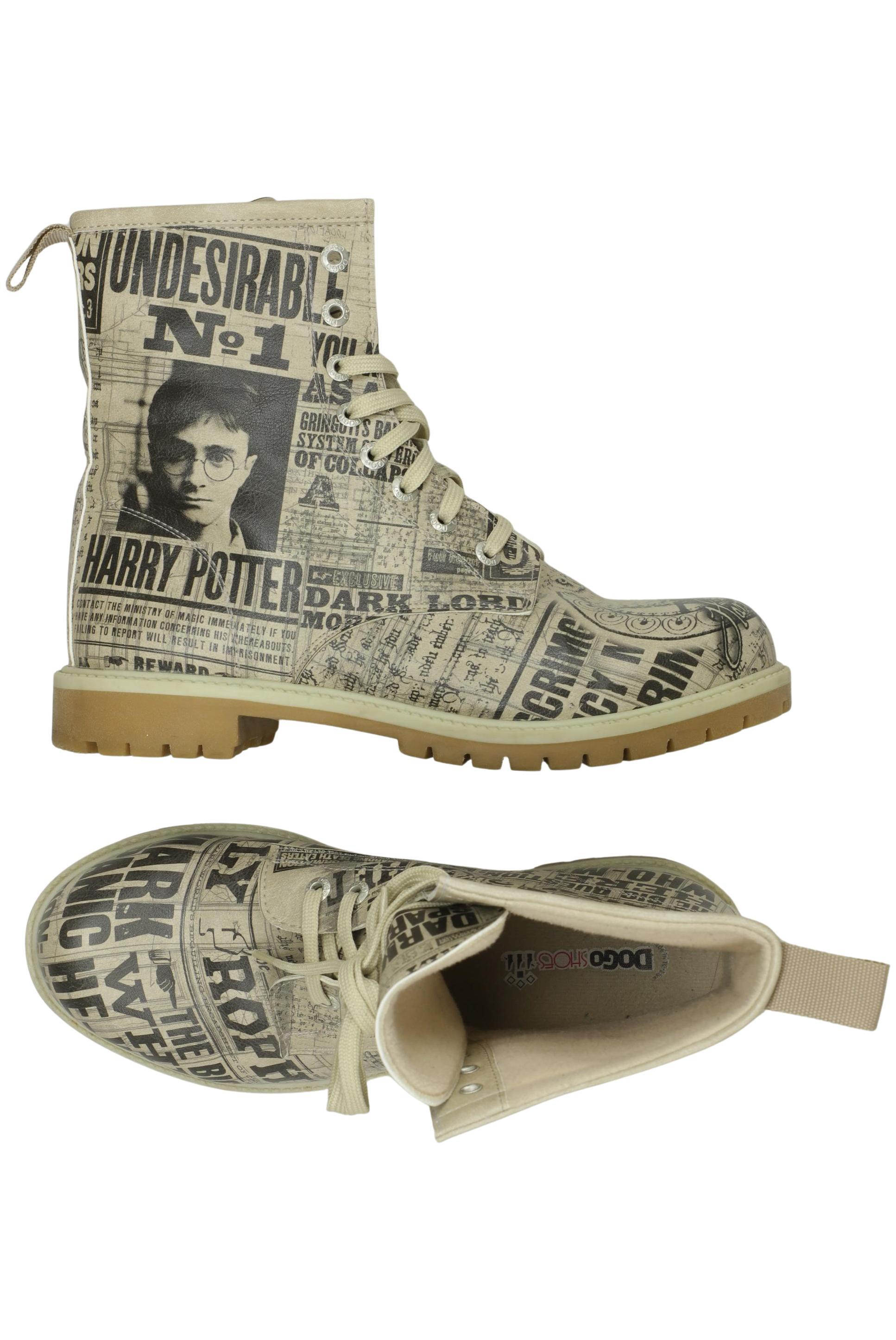 

Dogo Damen Stiefelette, beige, Gr. 40