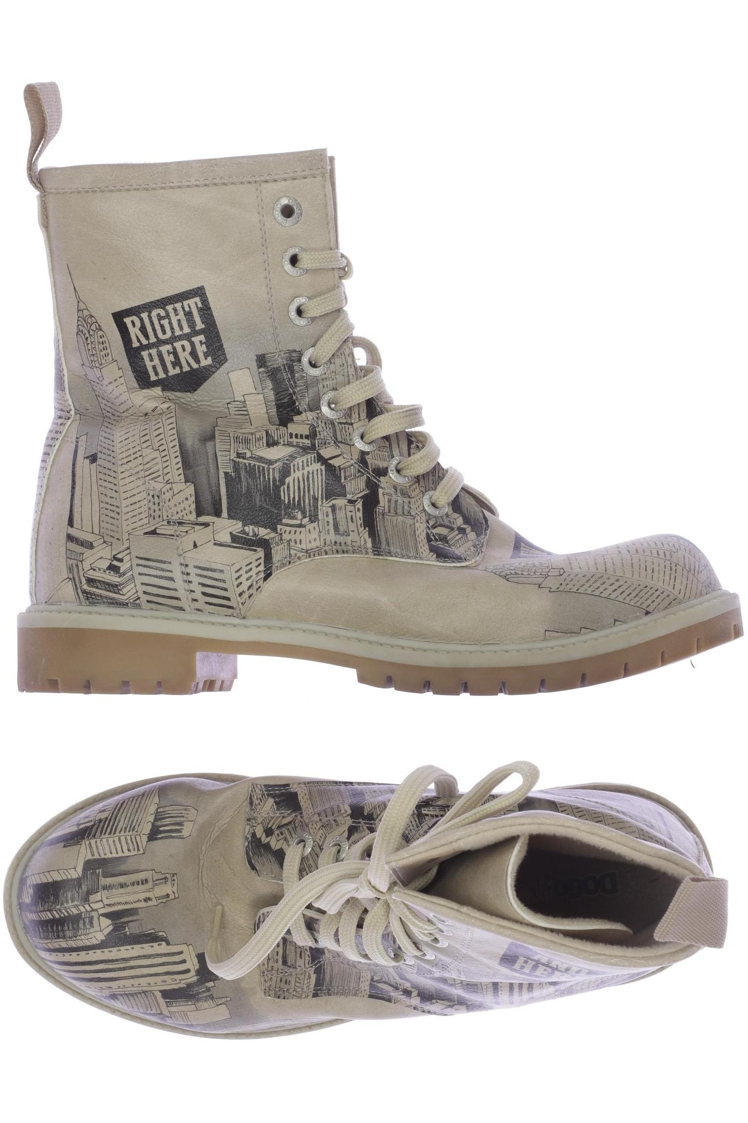 

Dogo Damen Stiefelette, beige, Gr. 38