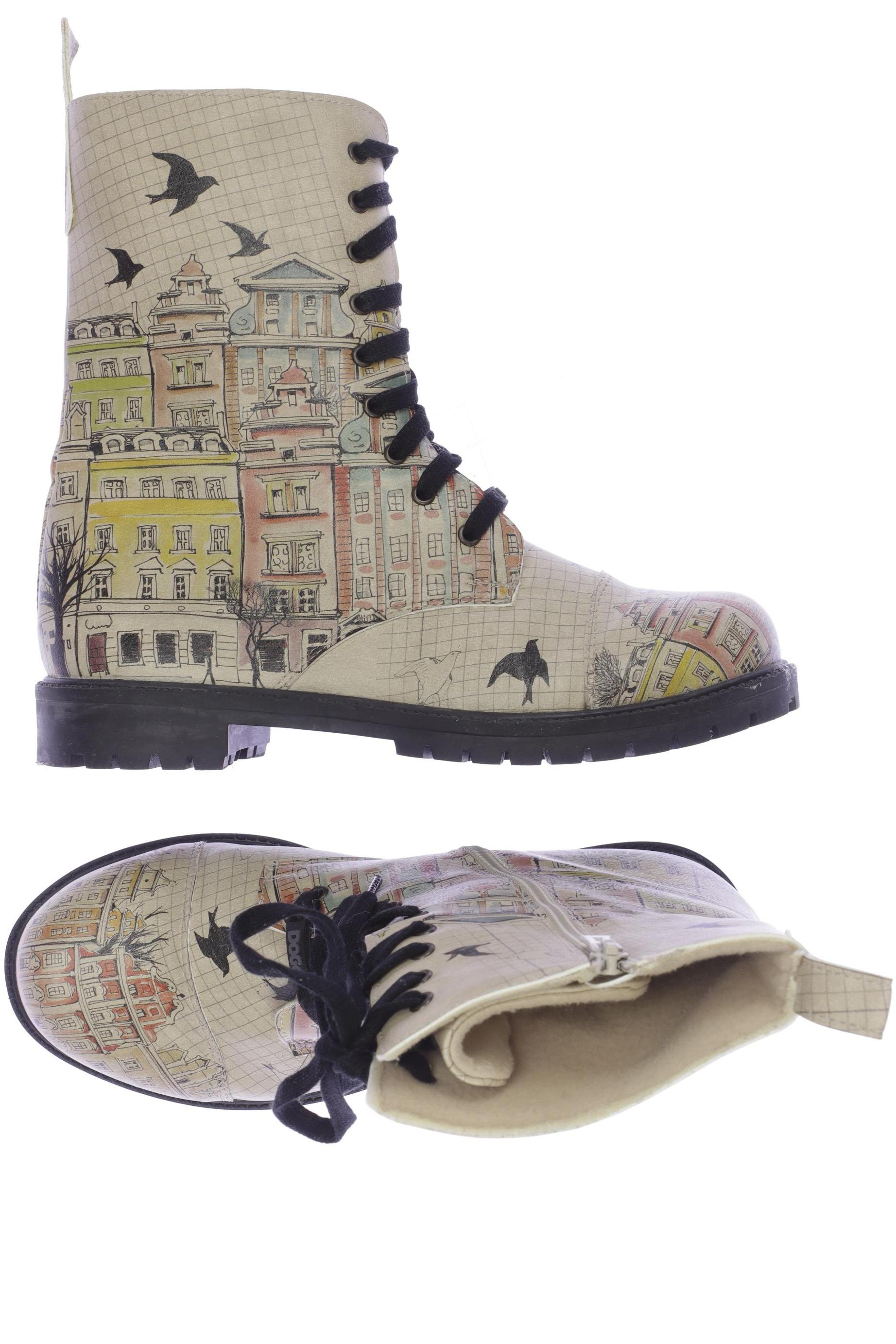 

Dogo Damen Stiefelette, beige, Gr. 40