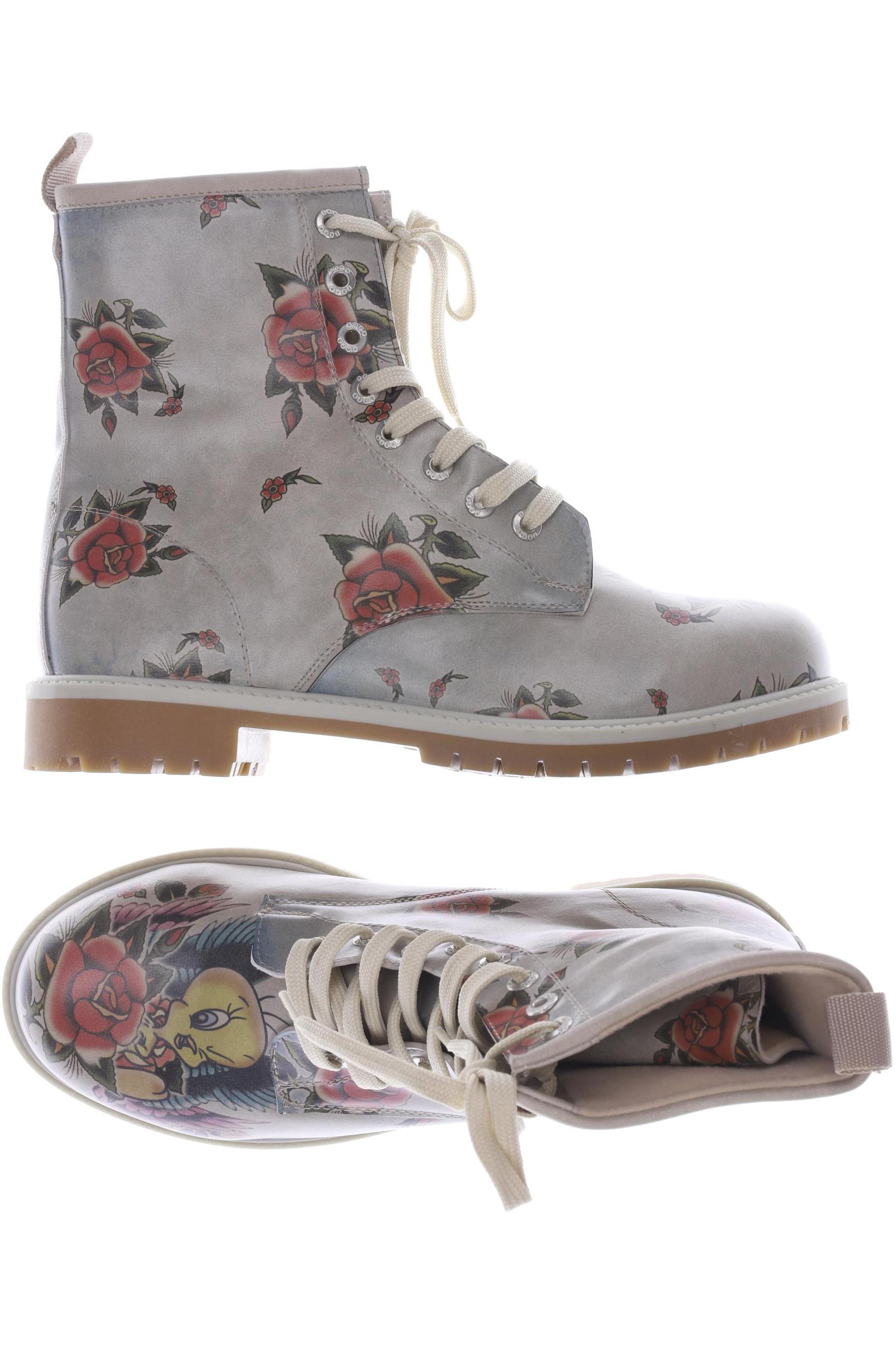 

Dogo Damen Stiefelette, beige, Gr. 40