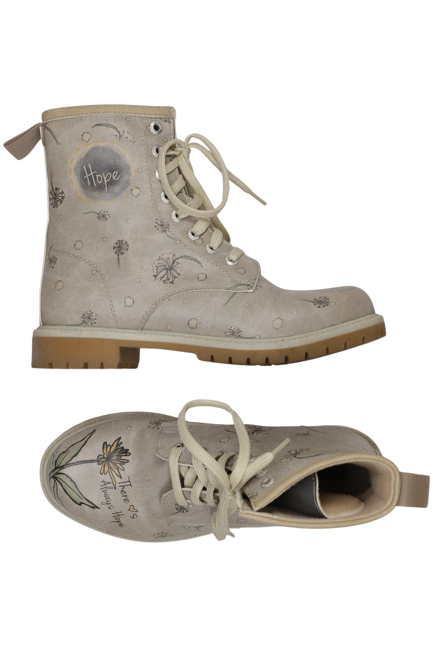 

Dogo Damen Stiefelette, beige, Gr. 37