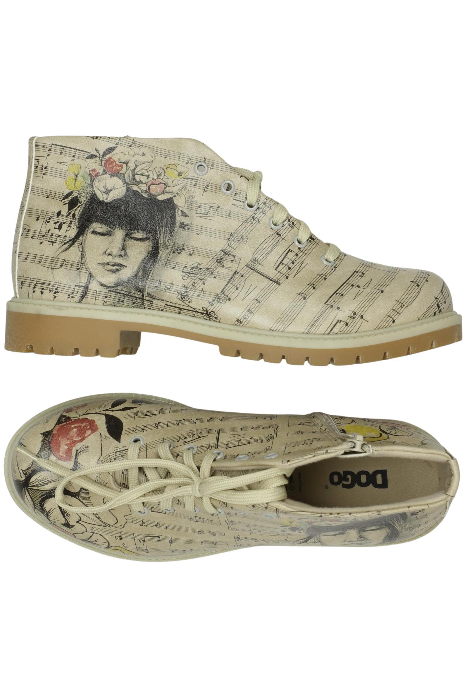 

Dogo Damen Stiefelette, beige, Gr. 39