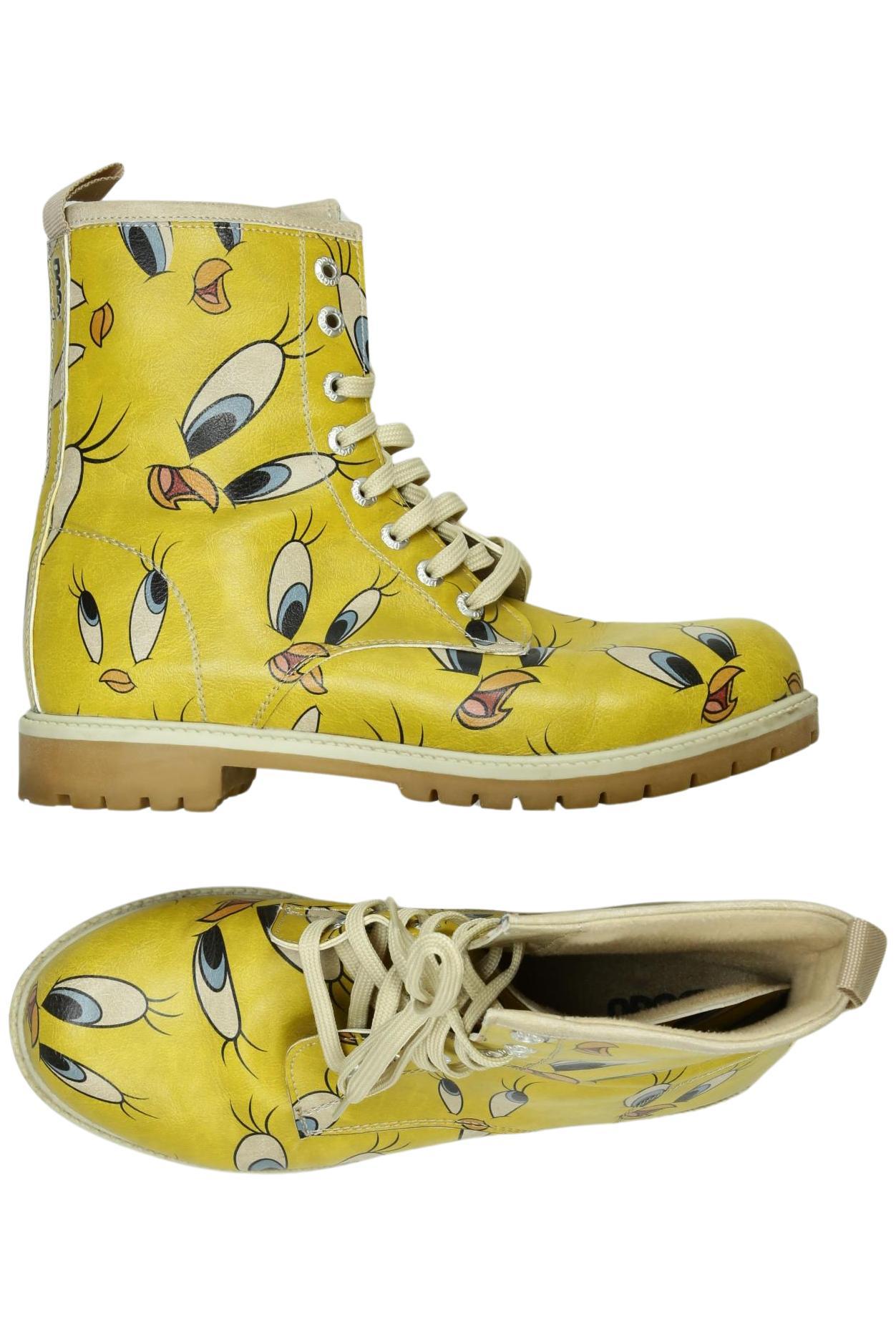 

Dogo Damen Stiefelette, gelb, Gr. 40