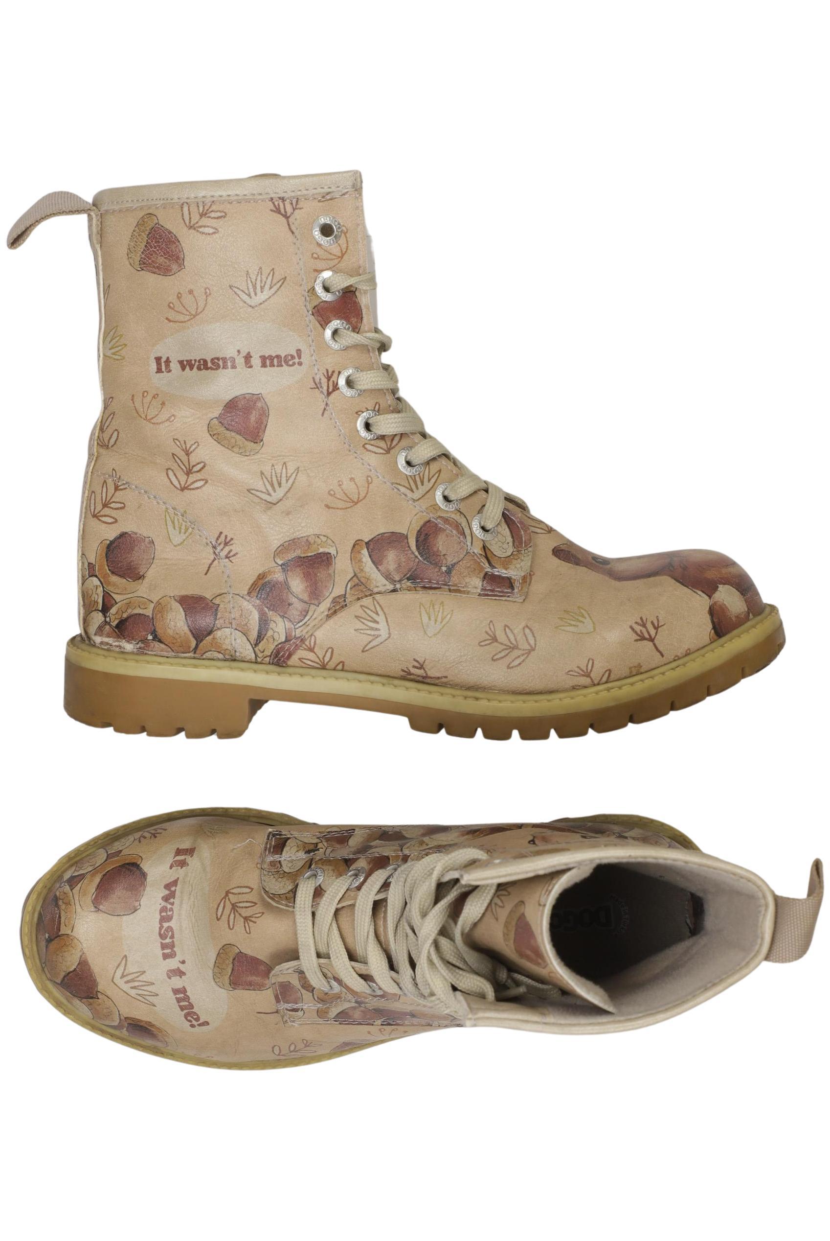 

Dogo Damen Stiefelette, beige, Gr. 37