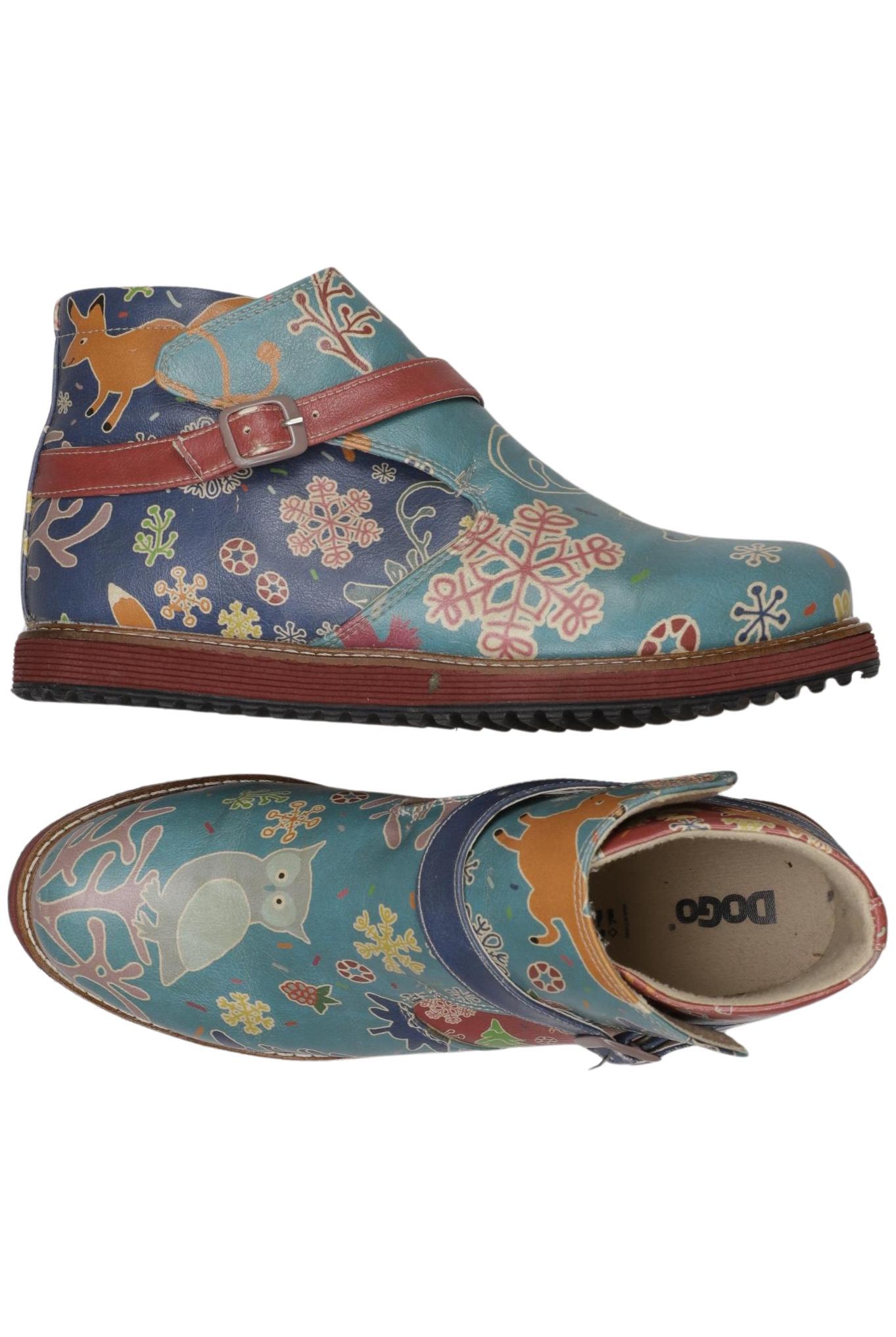 

Dogo Damen Stiefelette, blau, Gr. 41