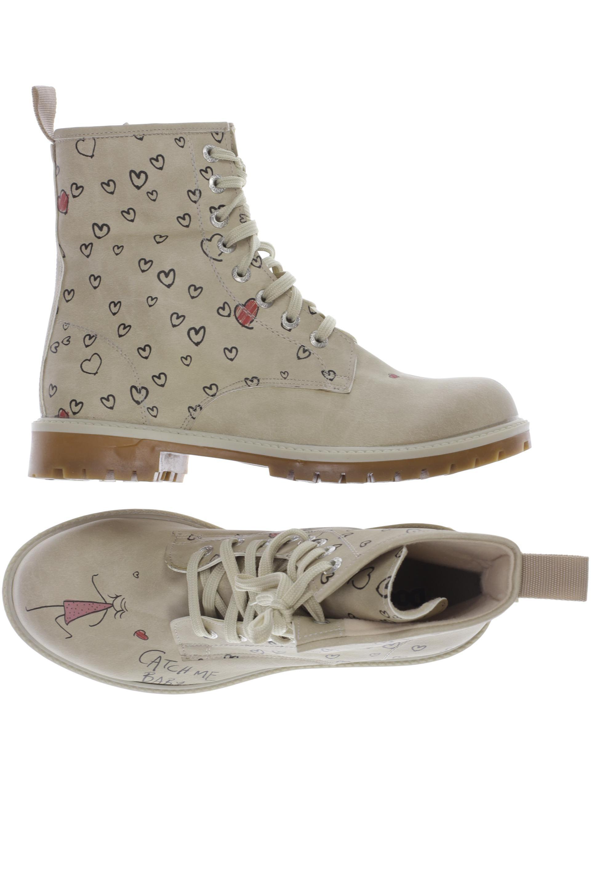 

Dogo Damen Stiefelette, beige, Gr. 39