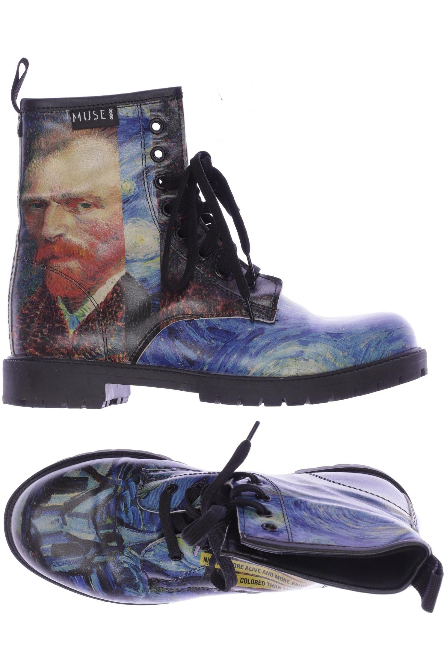 

Dogo Damen Stiefelette, blau, Gr. 38
