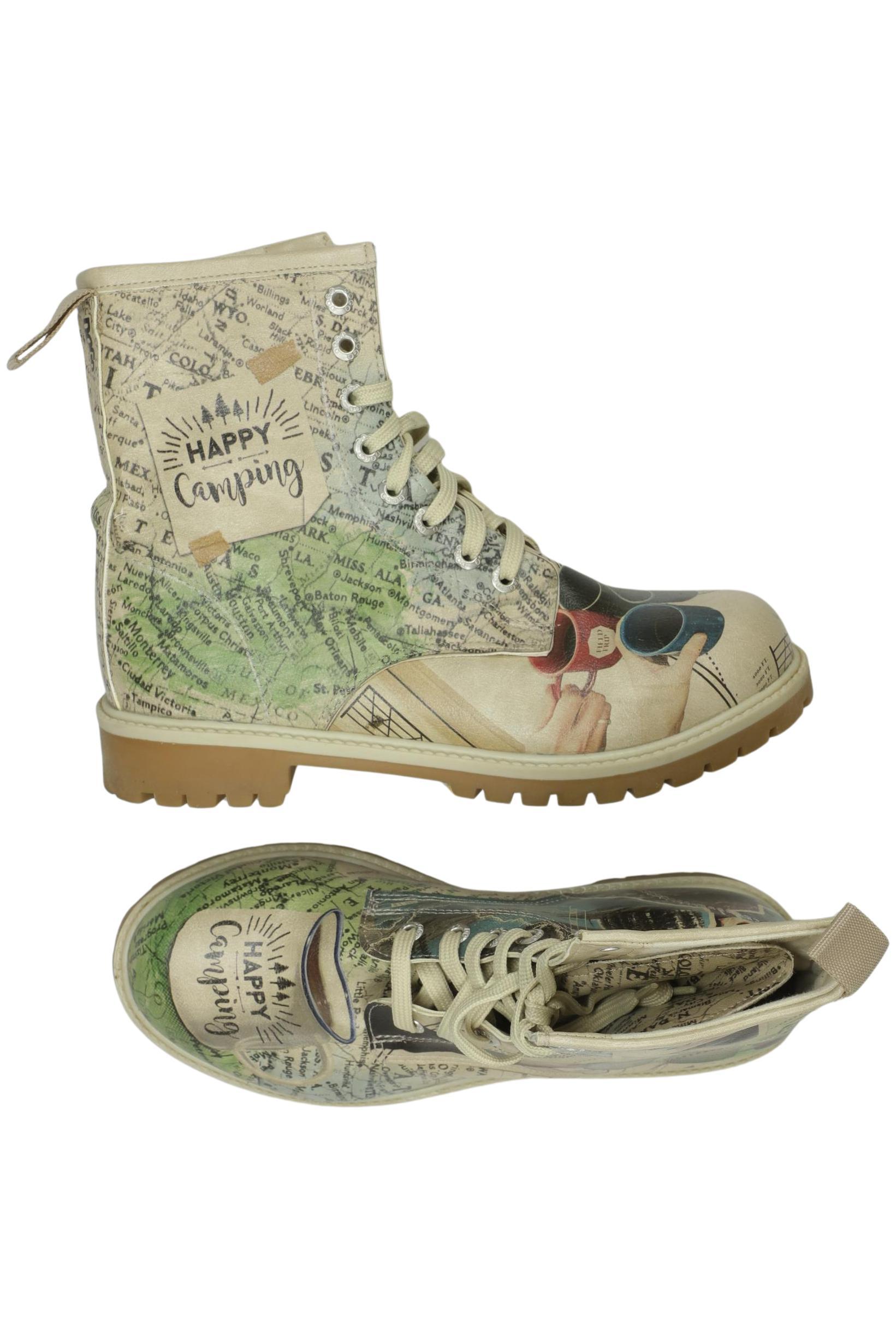 

Dogo Damen Stiefelette, beige, Gr. 37