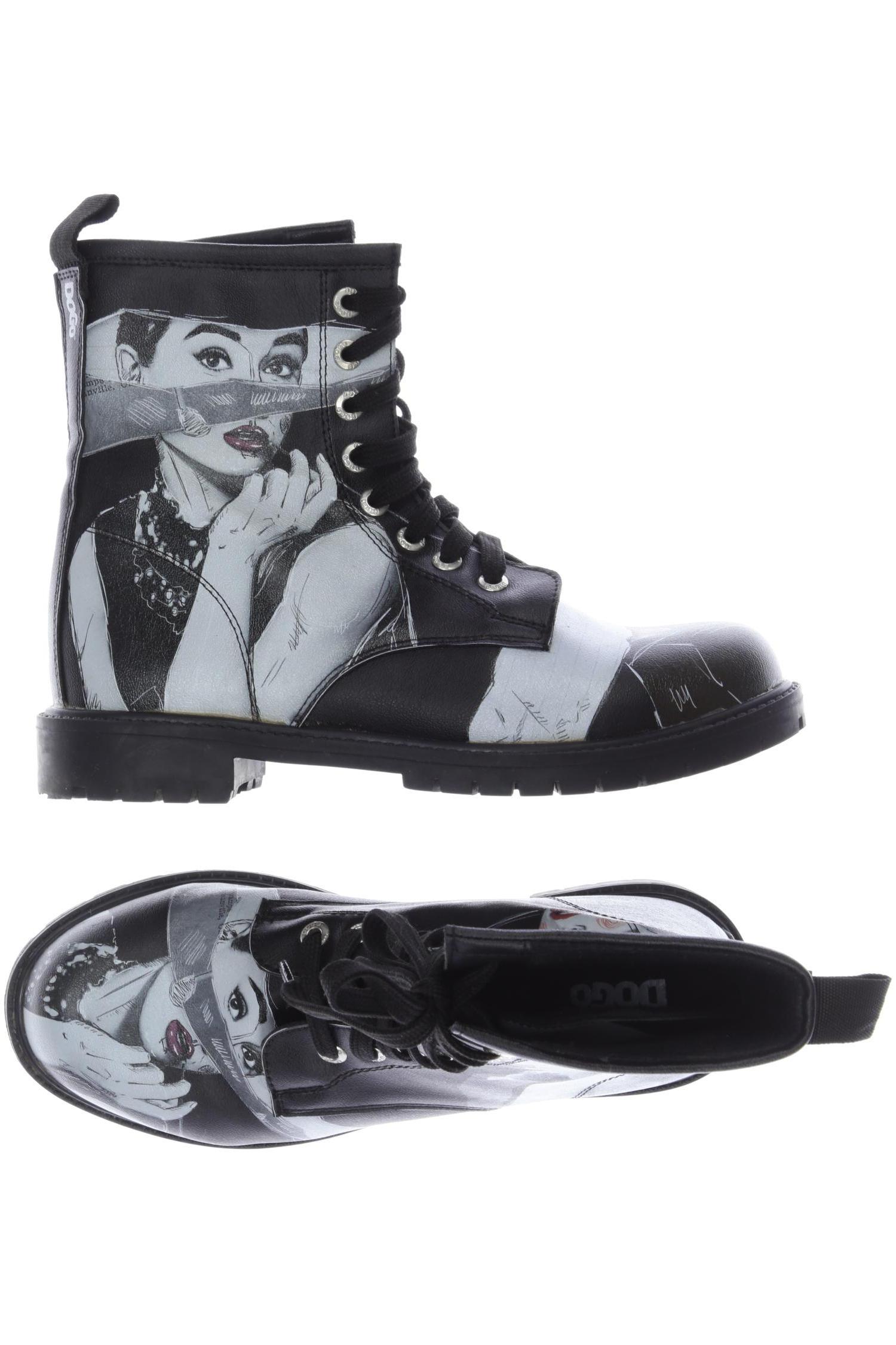 

Dogo Damen Stiefelette, schwarz, Gr. 38