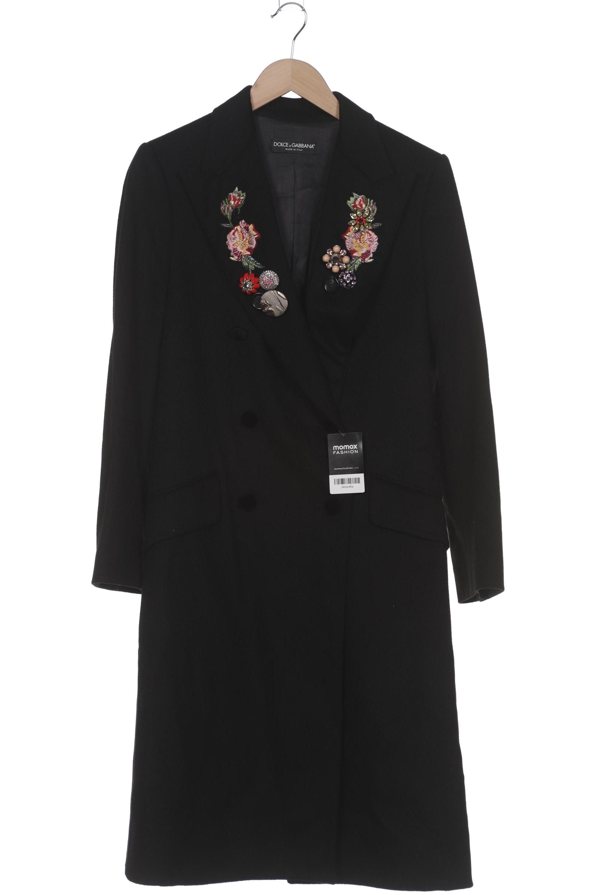 

Dolce&Gabbana Damen Mantel, schwarz, Gr. 44