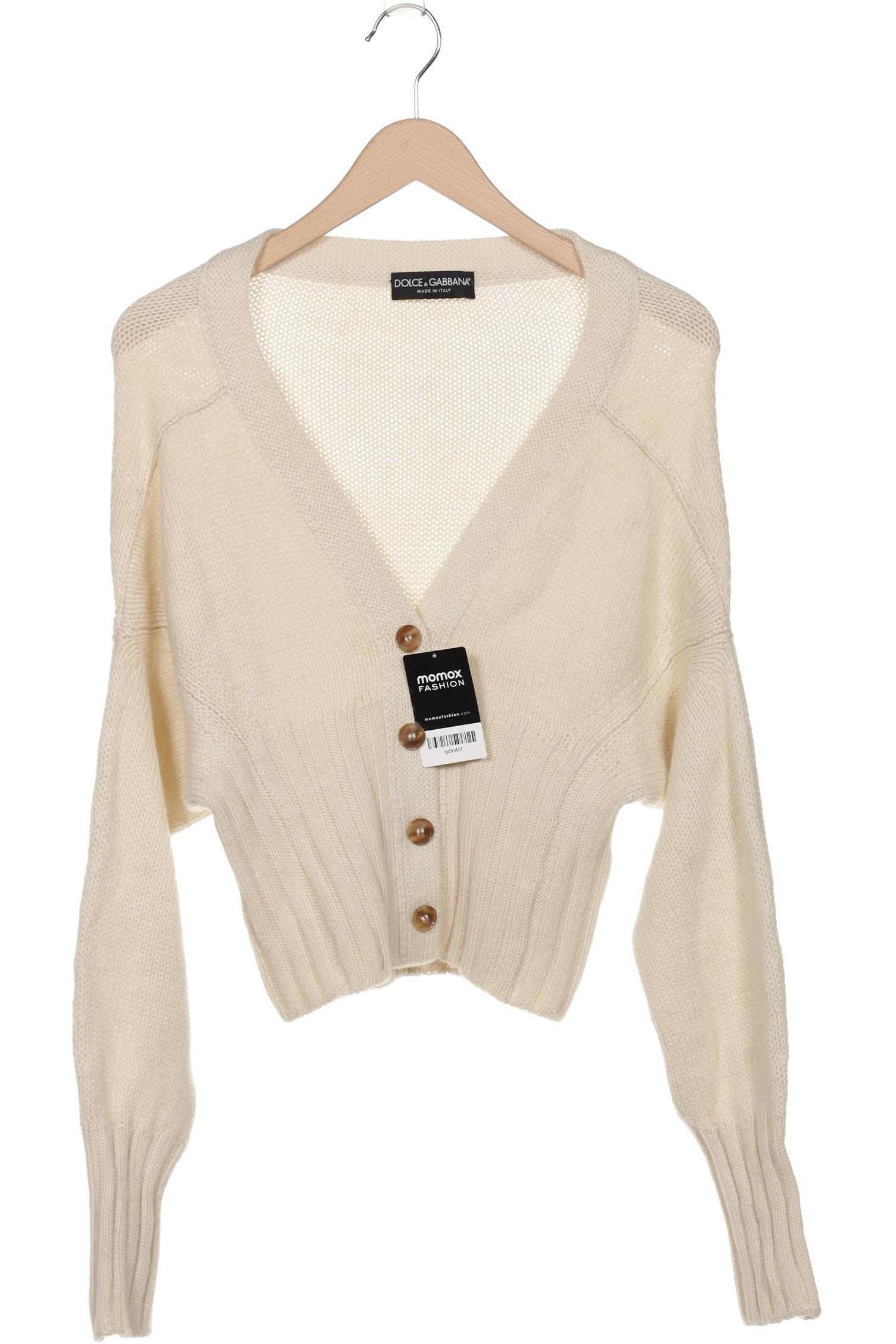 

Dolce&Gabbana Damen Strickjacke, cremeweiß, Gr. 44