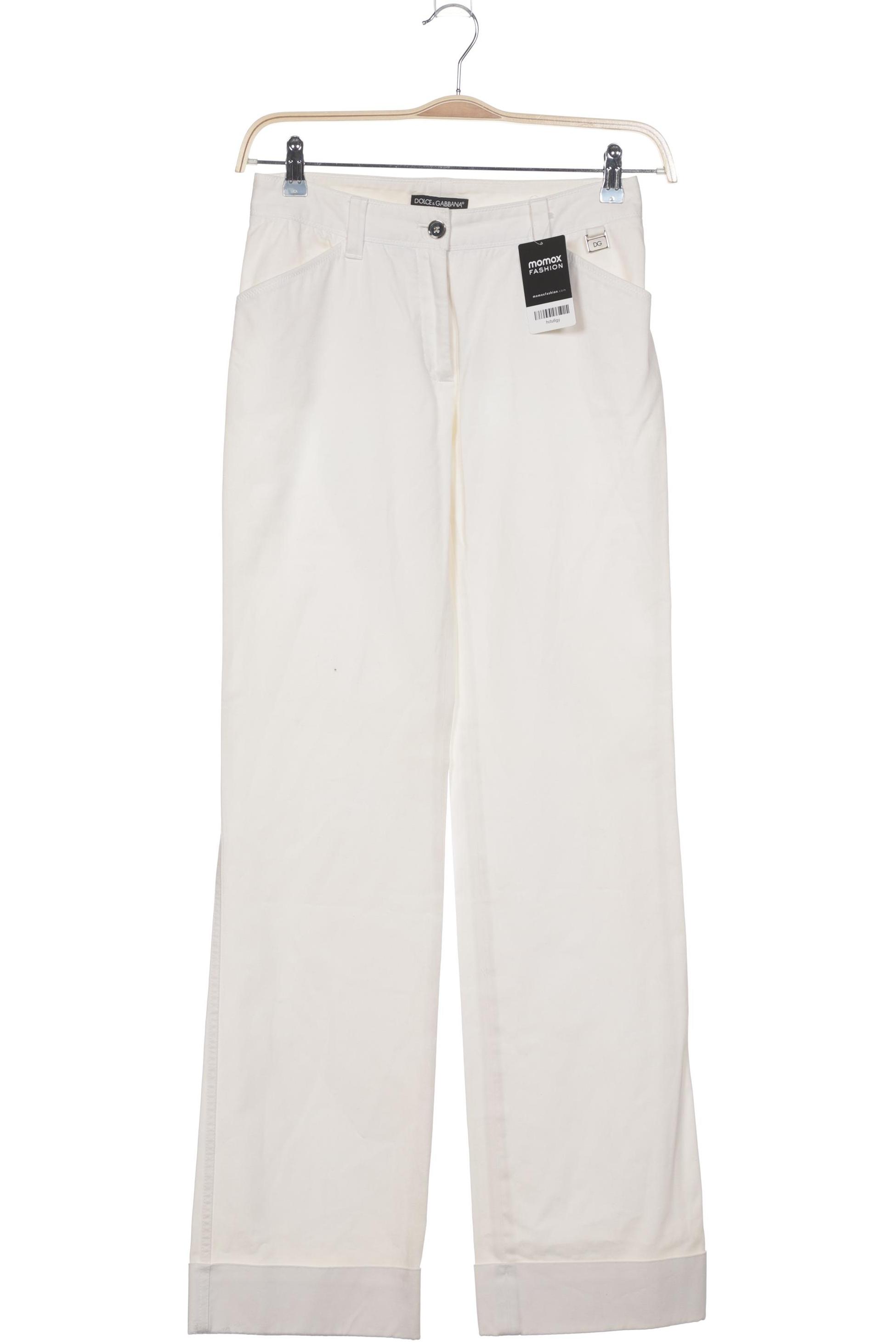 

Dolce&Gabbana Damen Stoffhose, cremeweiß, Gr. 38