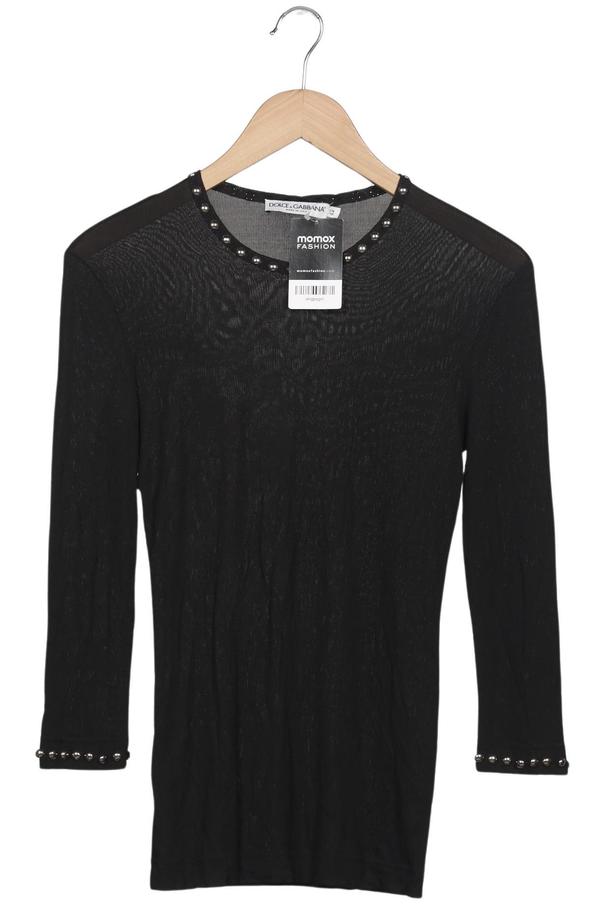 

Dolce&Gabbana Damen Langarmshirt, schwarz, Gr. 42