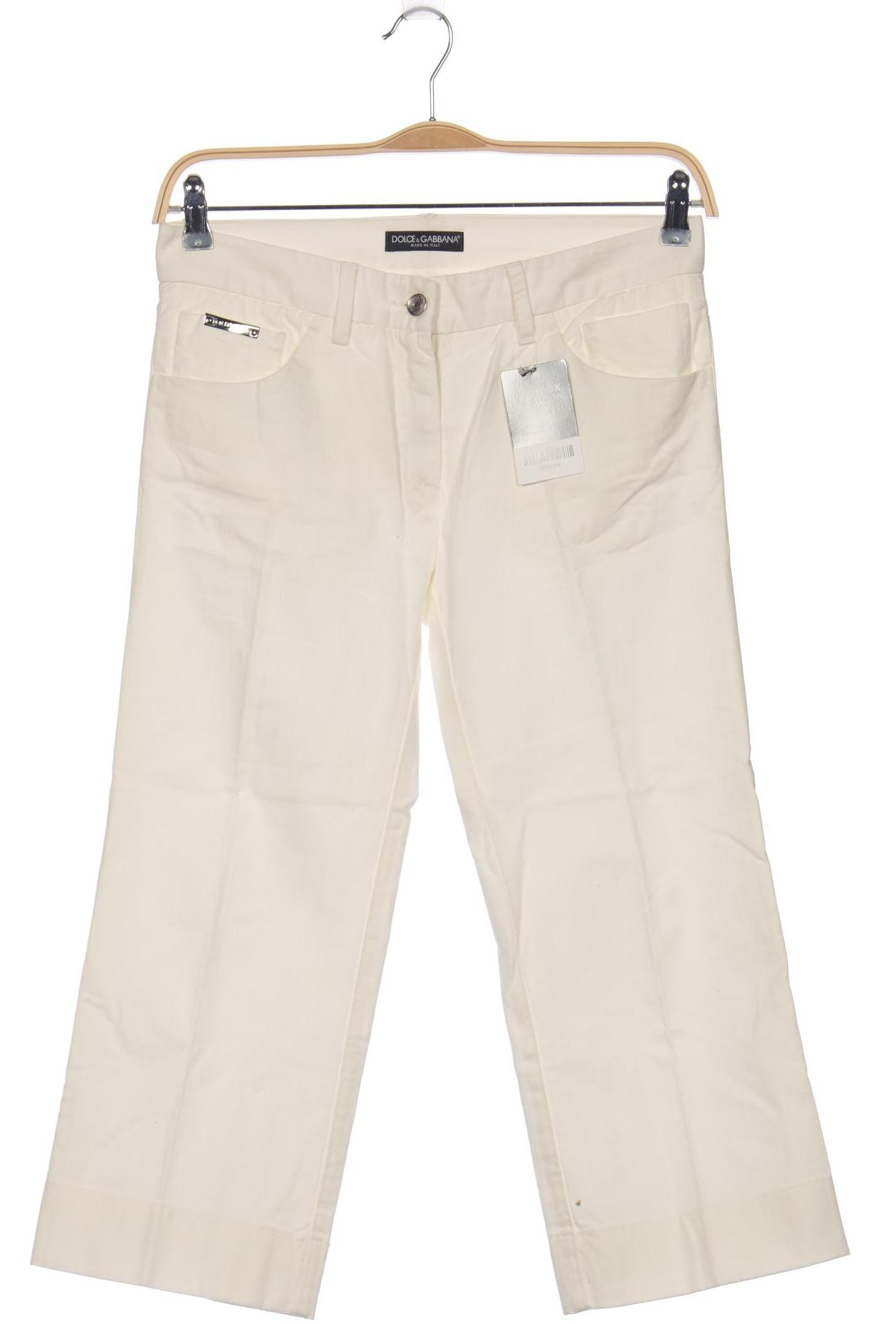 

Dolce&Gabbana Damen Jeans, cremeweiß, Gr. 42