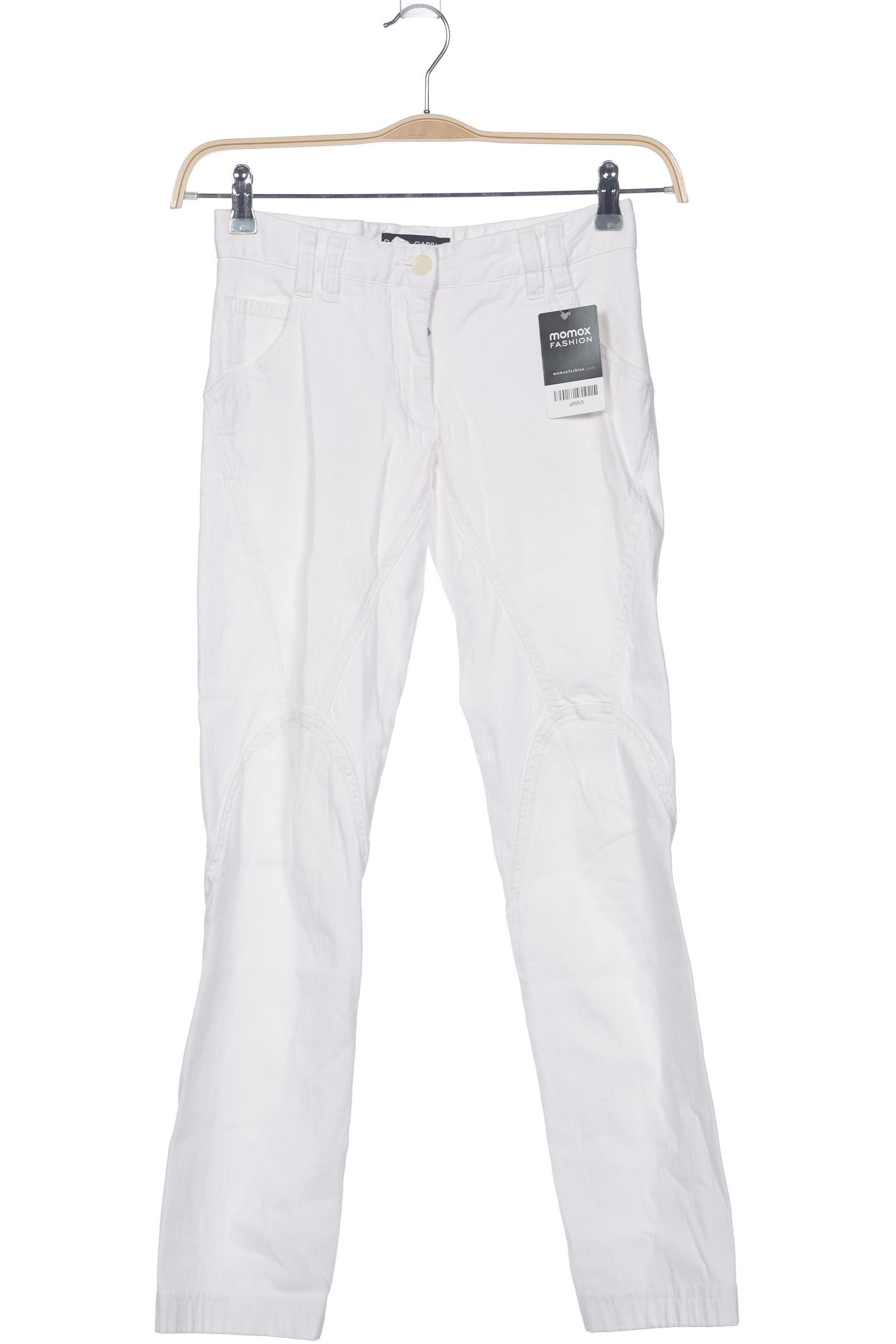 

Dolce&Gabbana Damen Stoffhose, weiß, Gr. 38